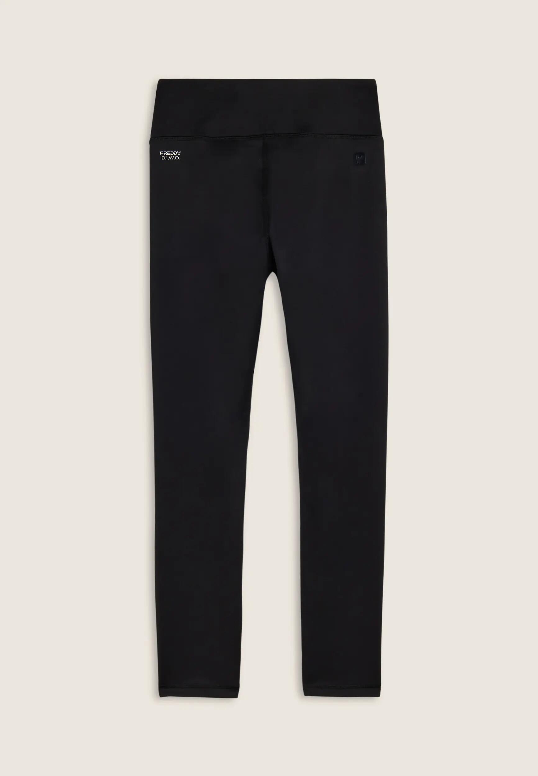 Legging 7/8 à taille haute avec logo pailleté au bas 6/7