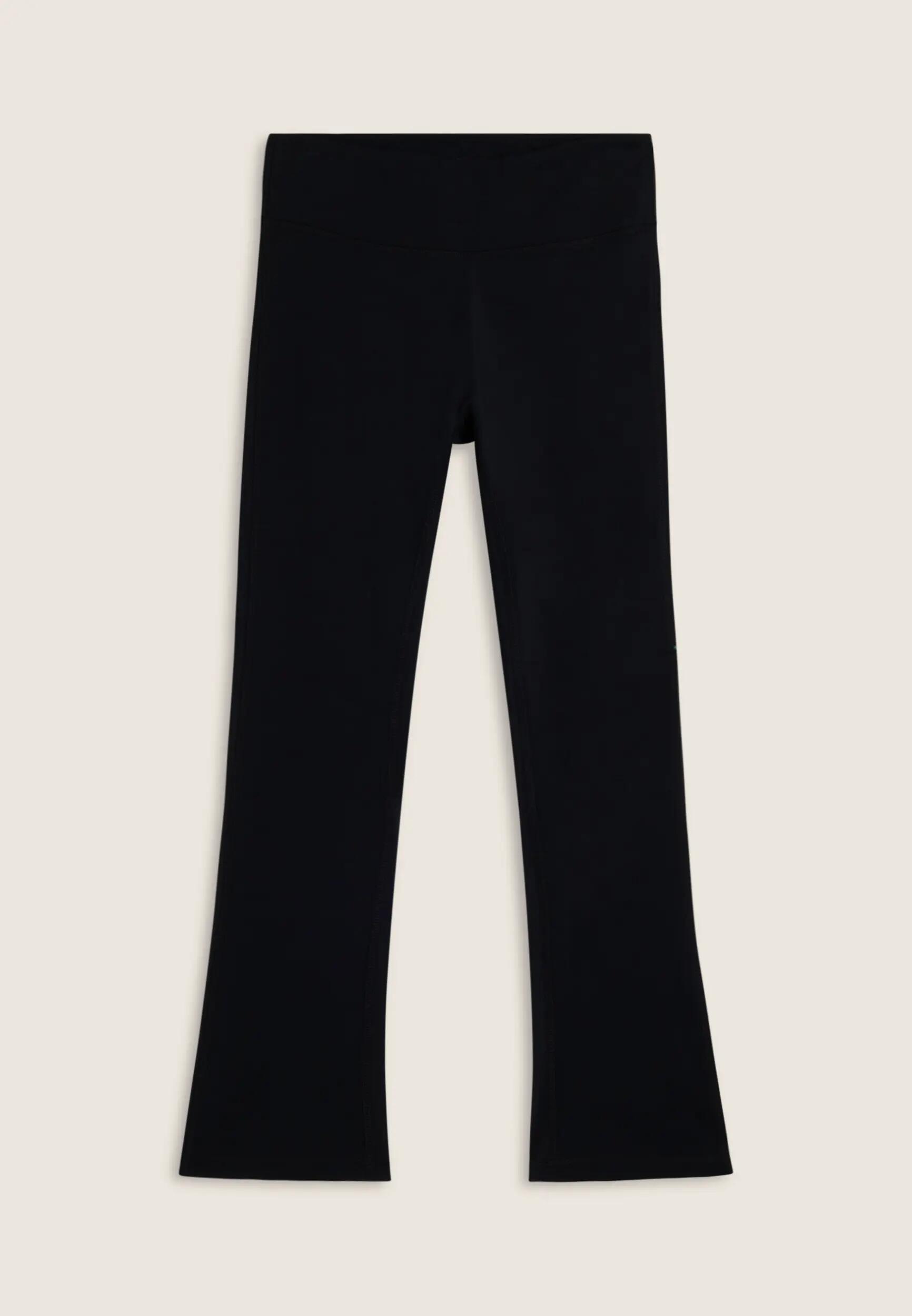 Leggings in tessuto tecnico svasati con fascia in silicone 6/7