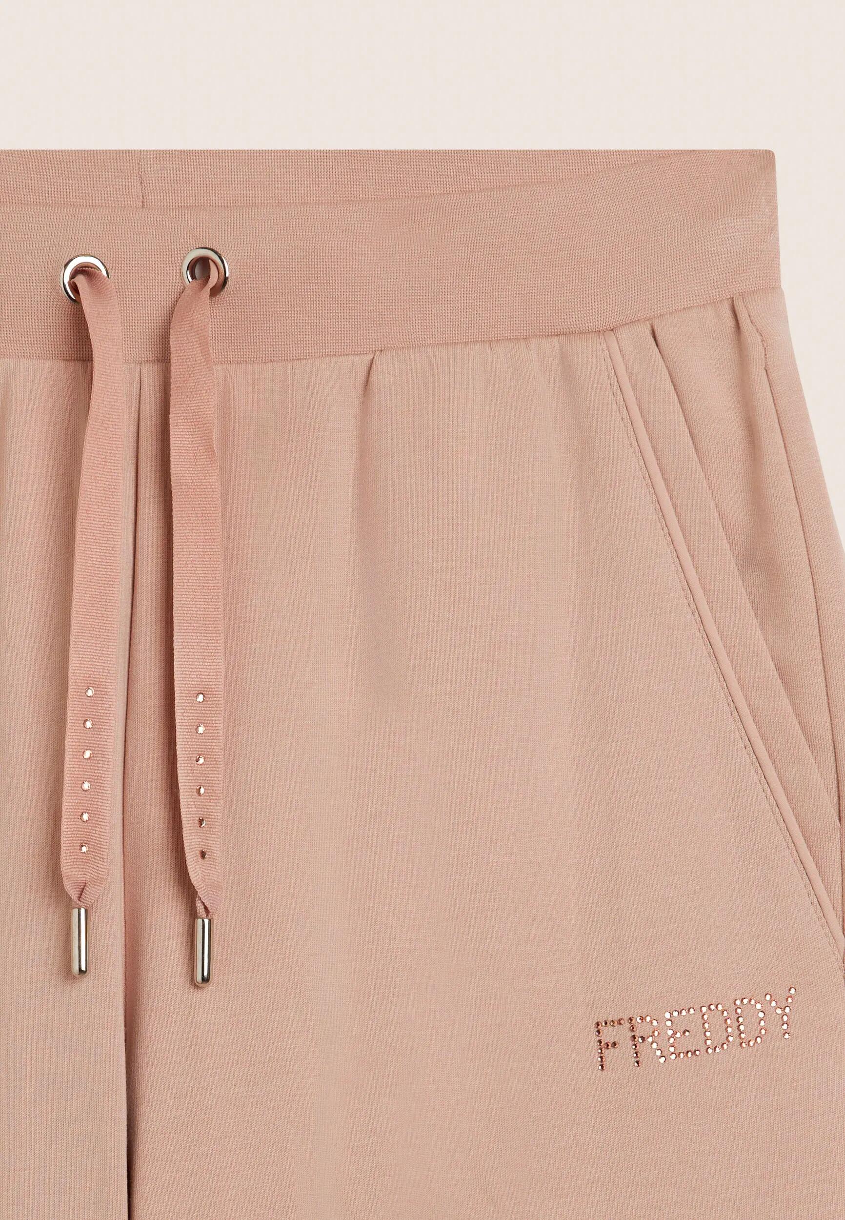 Pantalón deportivo FREDDY con pernera recta y strass 6/6