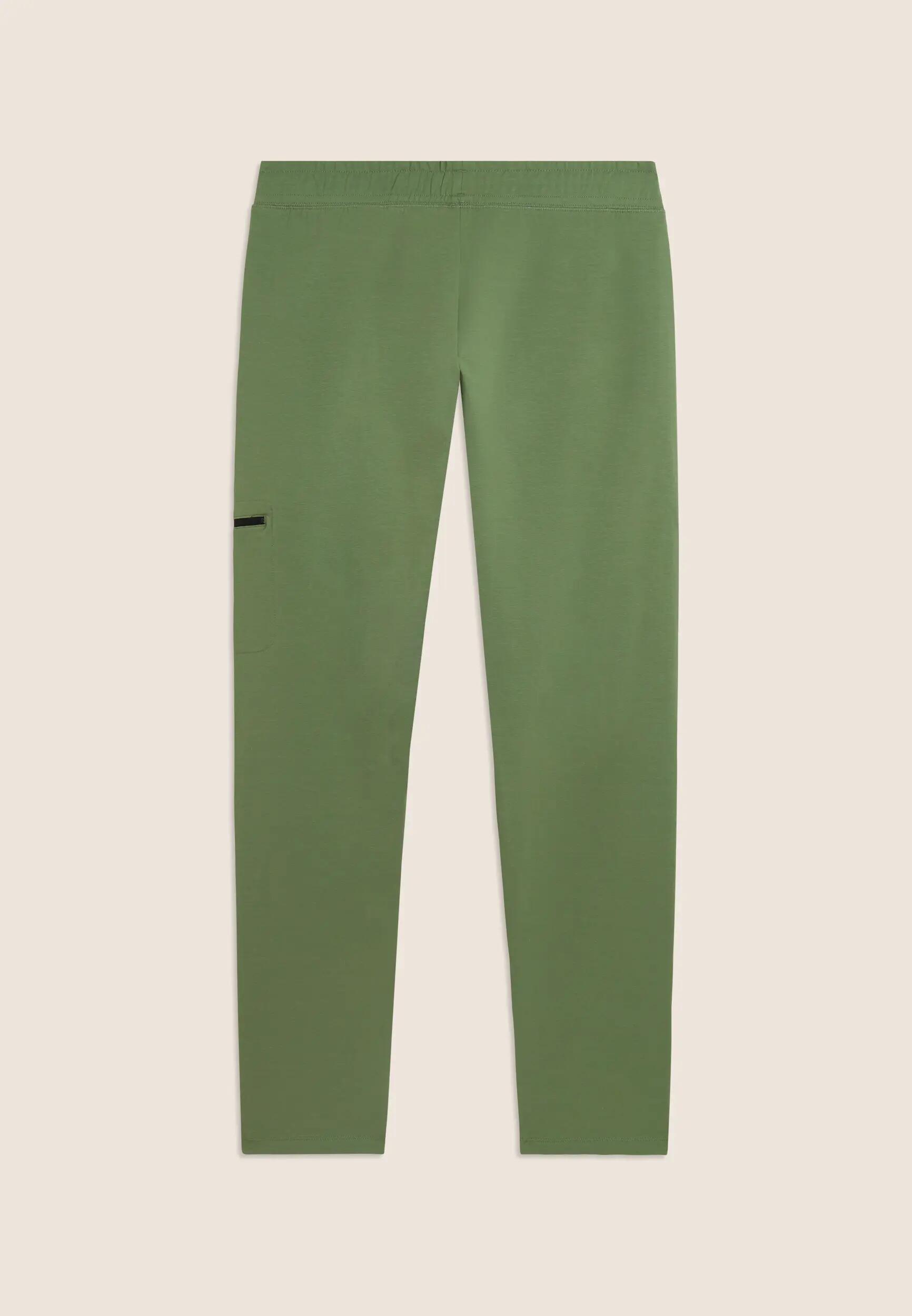 Pantalon de sport à jambe droite avec poche latérale et logo 5/6