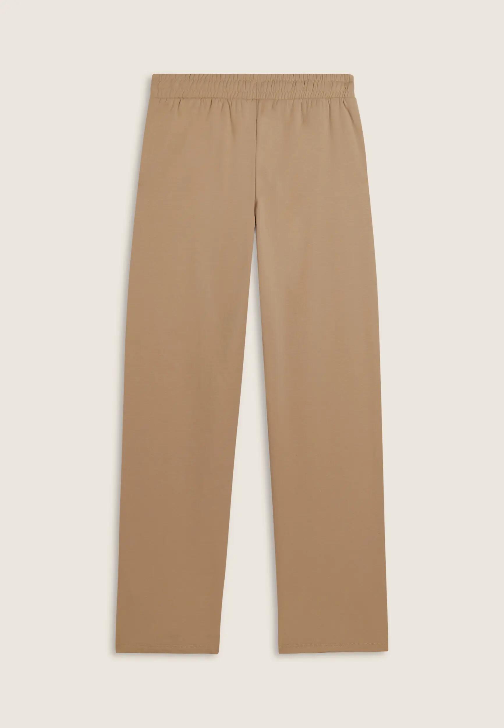 Pantalón regular fit con pernera recta y cordón de ajuste 5/6