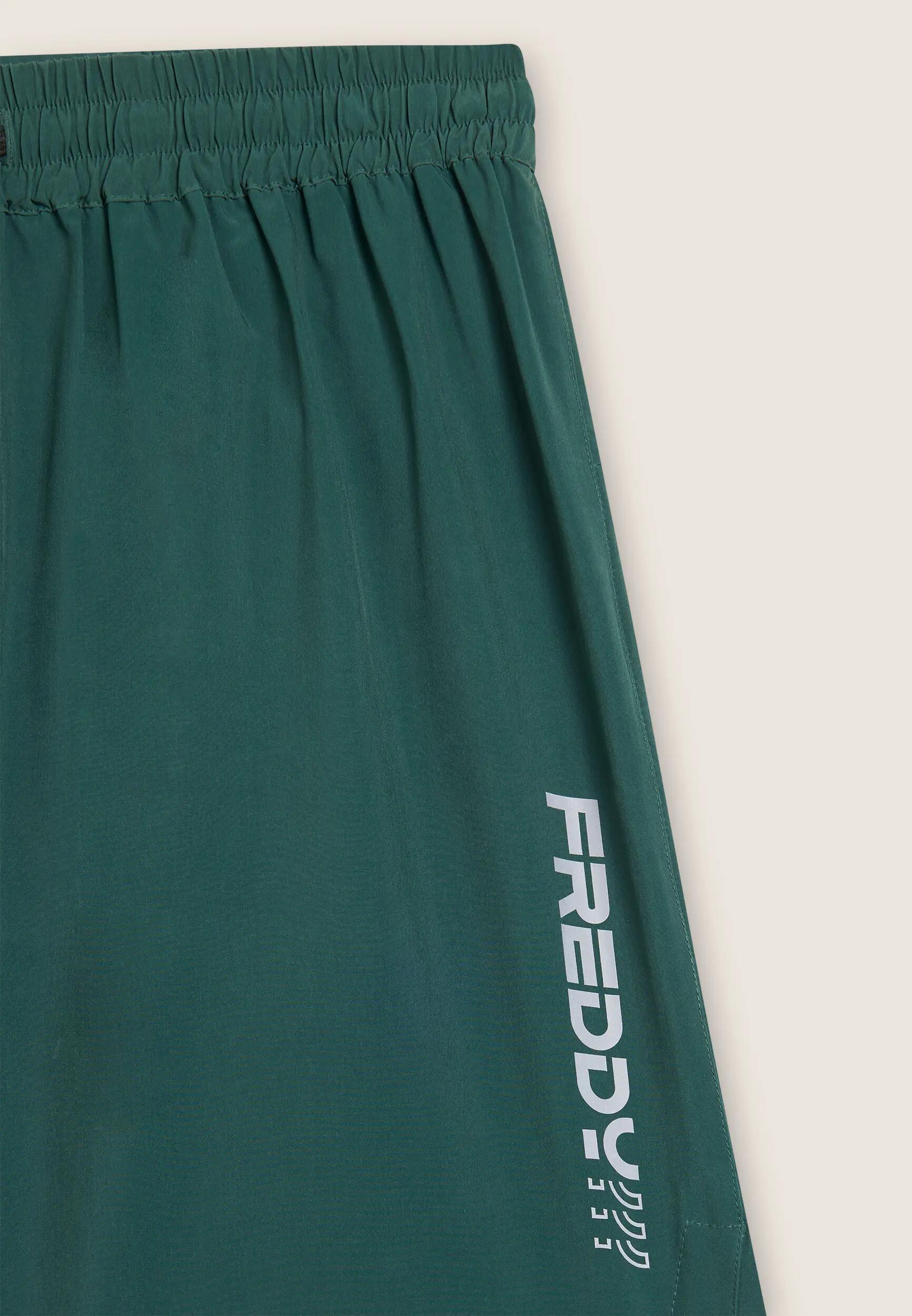 Pantalon court de coupe ajustée avec poches zippées et cordon à la taille 6/6