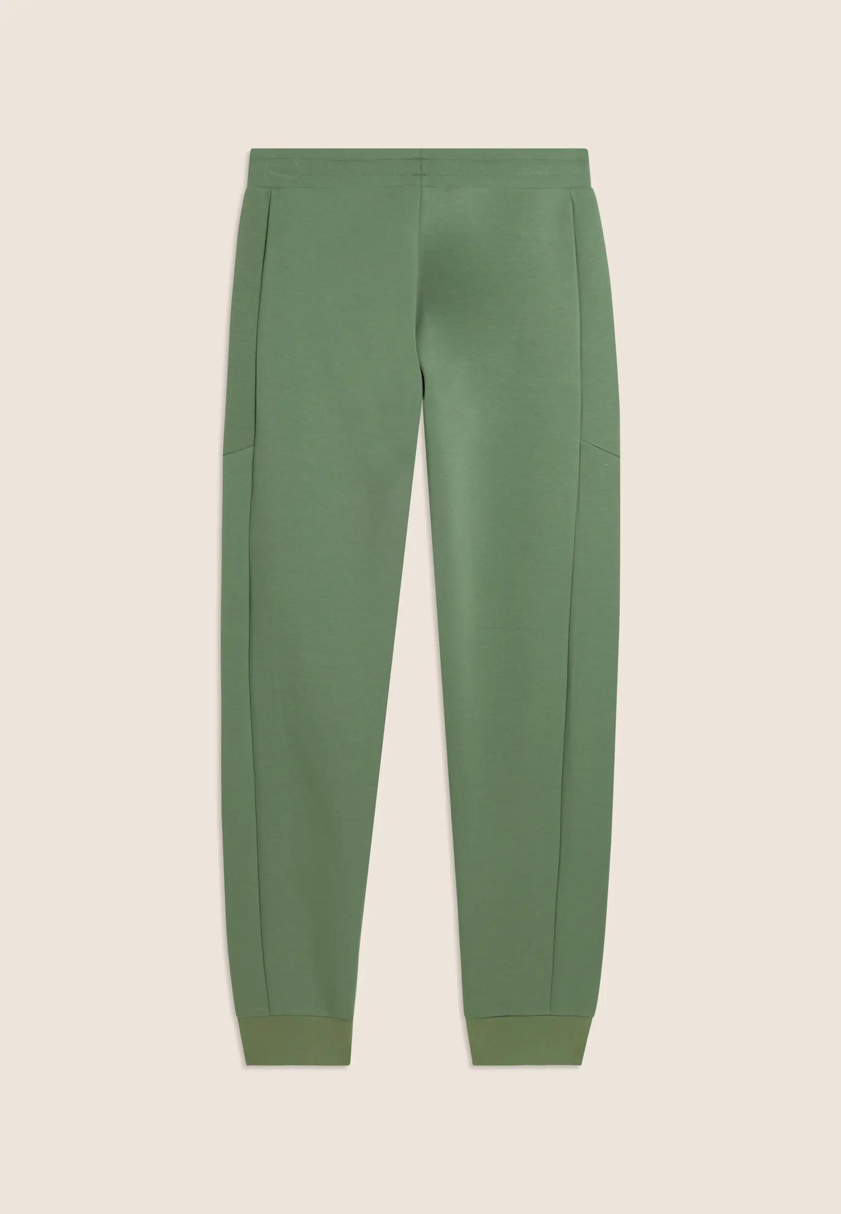 Pantalón de interlock con cordón de ajuste y puño inferior 5/6