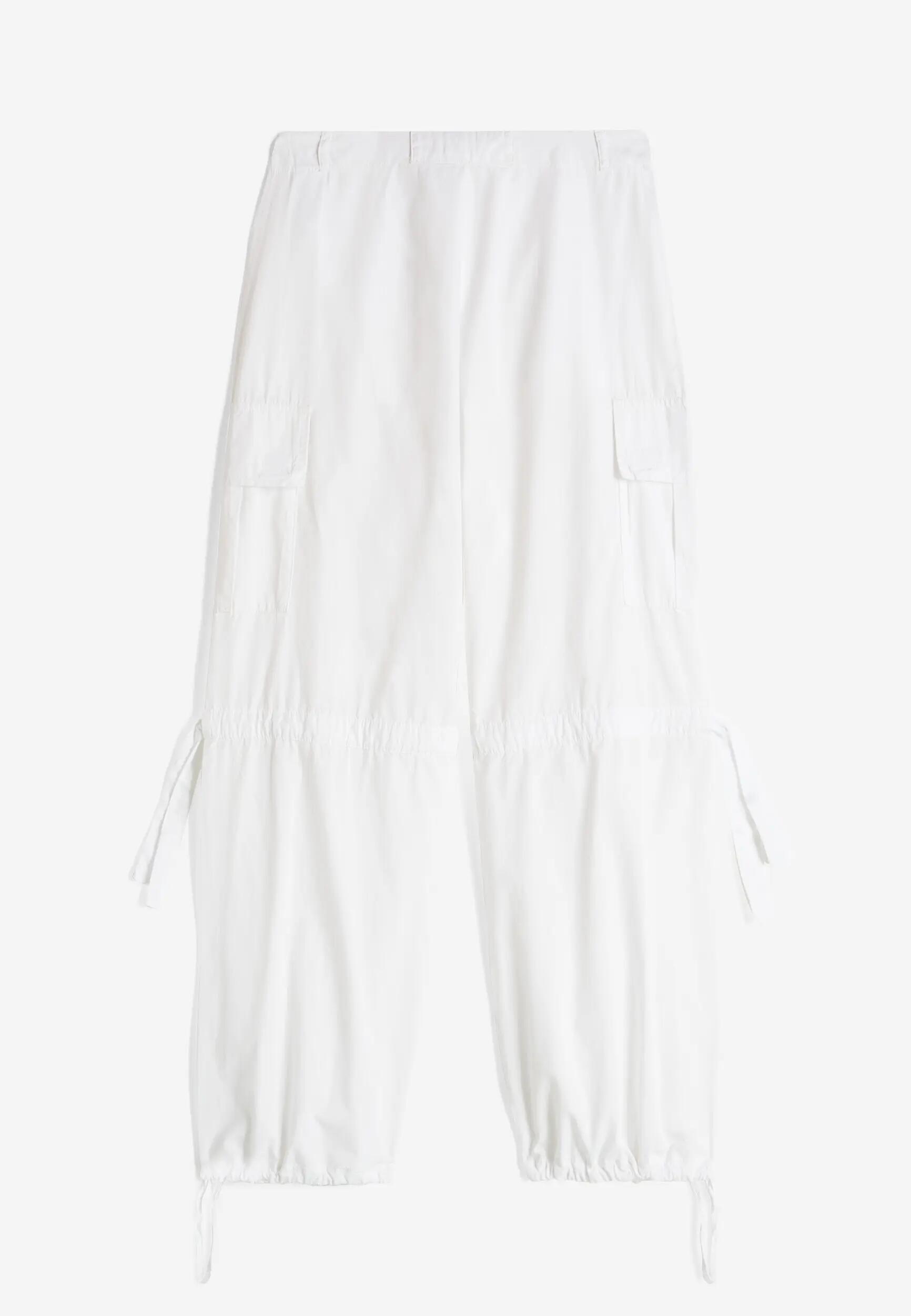 Pantalon cargo pour femme en popeline teinte en pièce 6/7