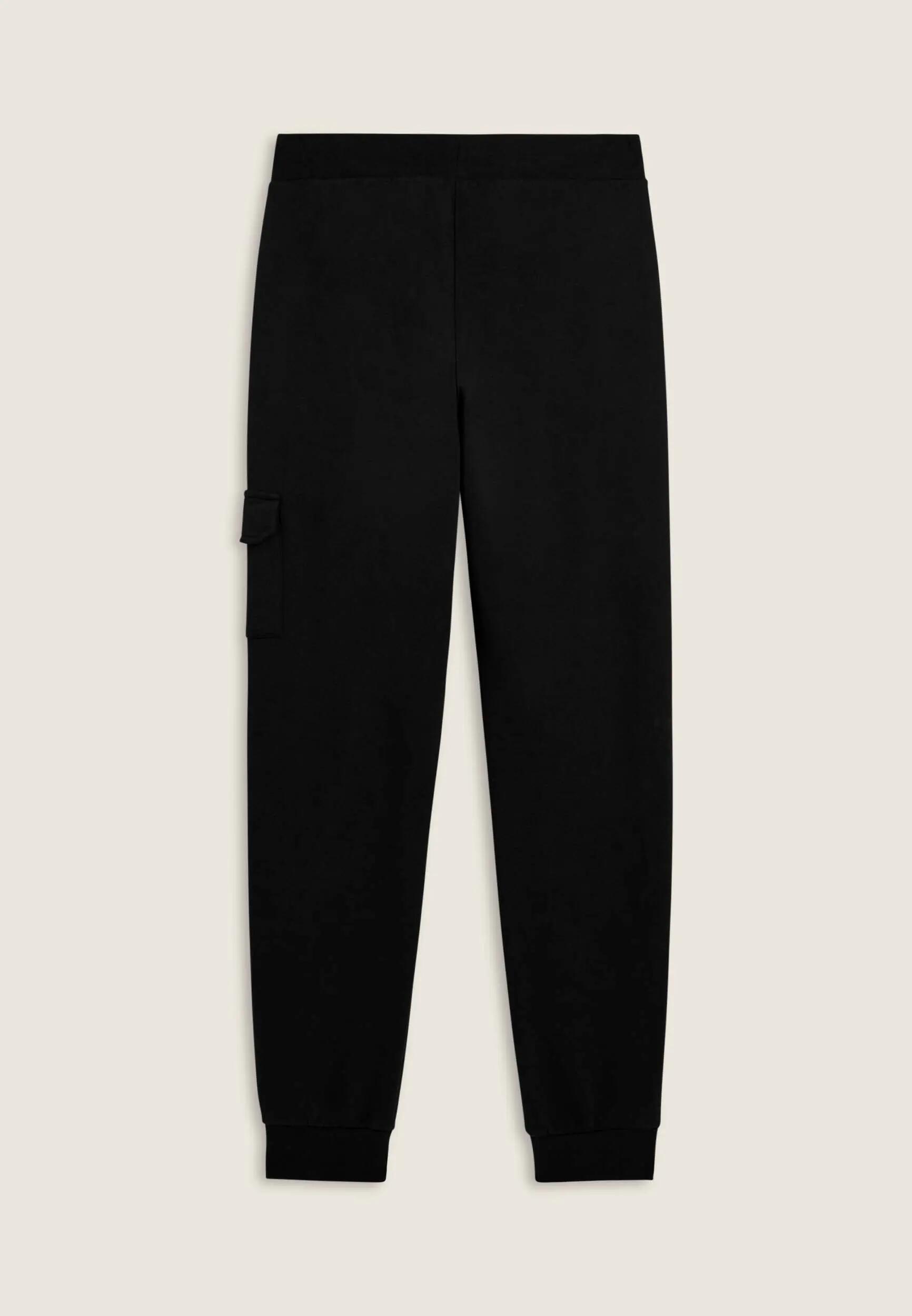 Pantalon en molleton avec poche cargo et bandes aux chevilles 5/6
