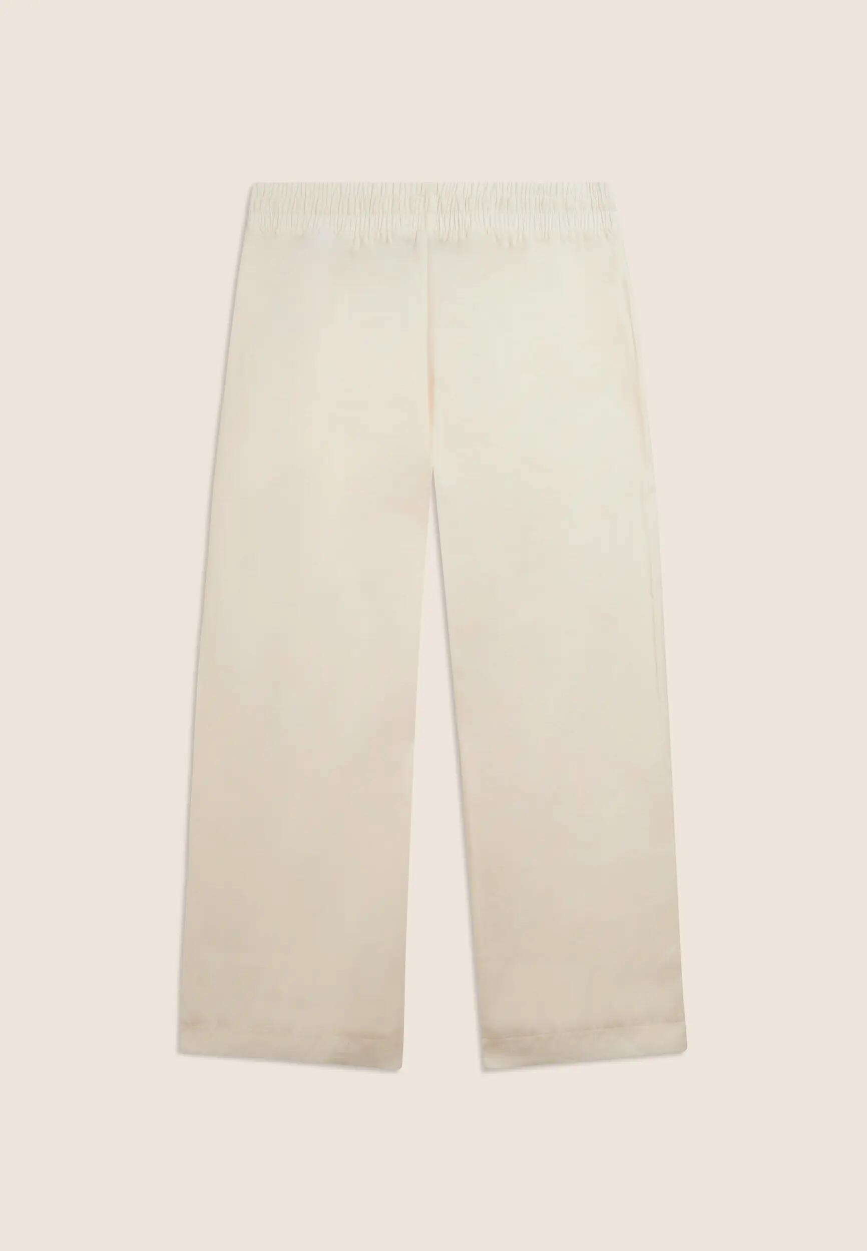Pantaloni Sportivi Cropped con gamba Wide Leg e strass 5/6