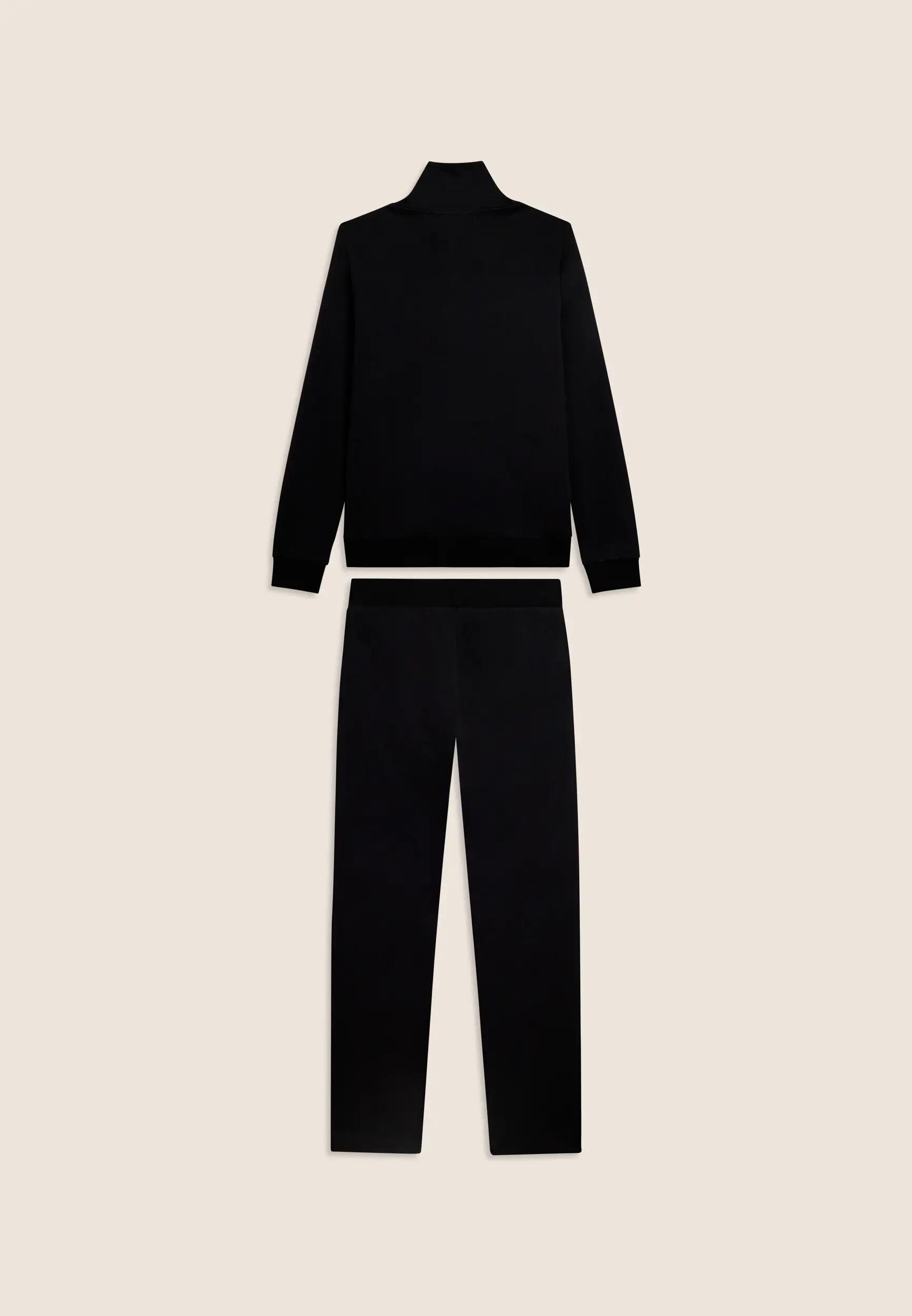 Jumpsuit met ritssluiting en hoge kraag met animalier voering 6/7