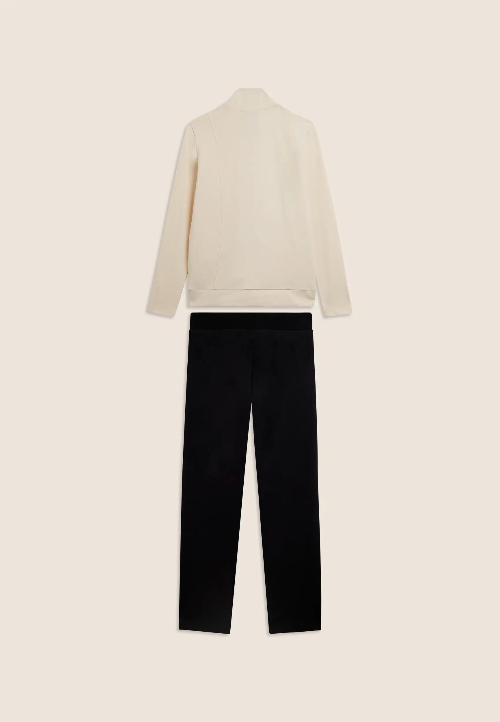 Jumpsuit met ritssluiting en hoge kraag, logo met strass-steentjes 6/7