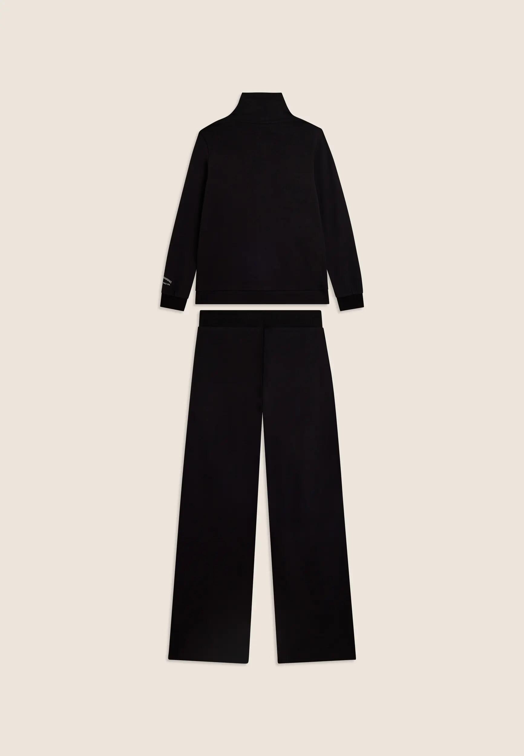 Tuta con zip e collo alto, pantaloni wide leg 6/8