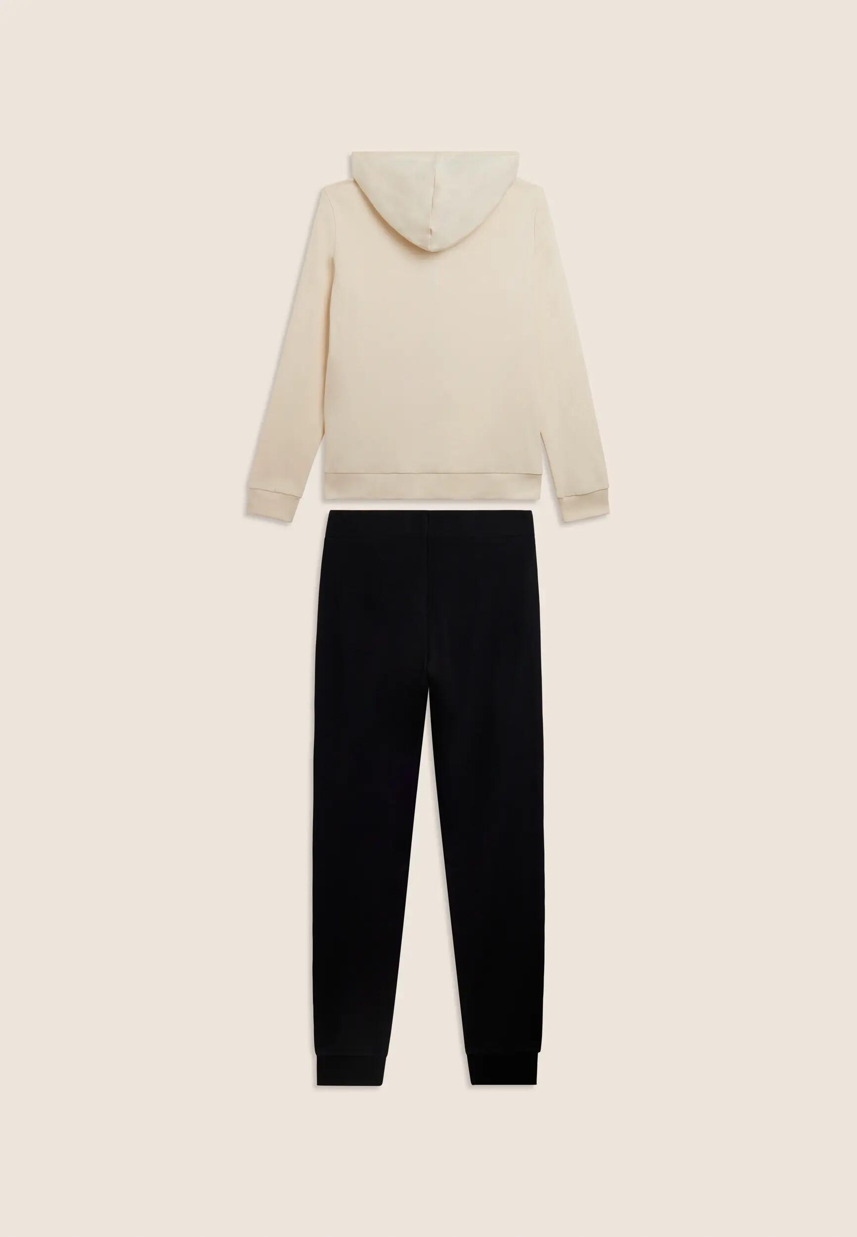 Jumpsuit met ritssluiting en capuchon met animalier voering 6/8