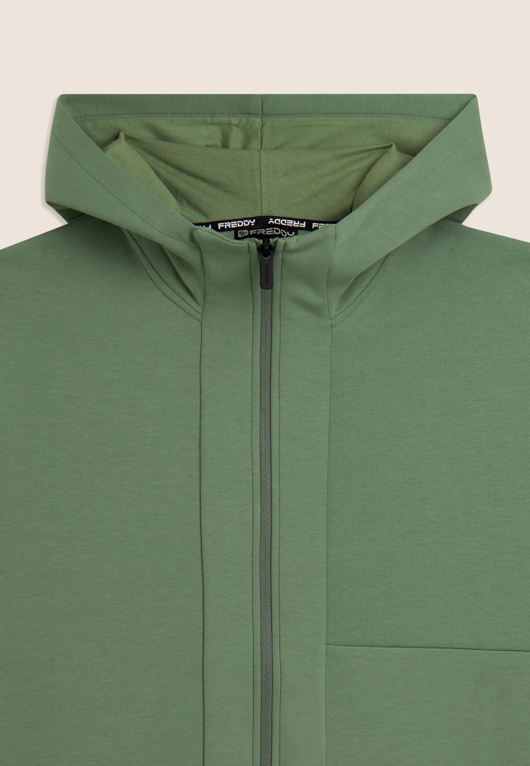 Sudadera extragrande con capucha y bolsillos con cremallera 7/7