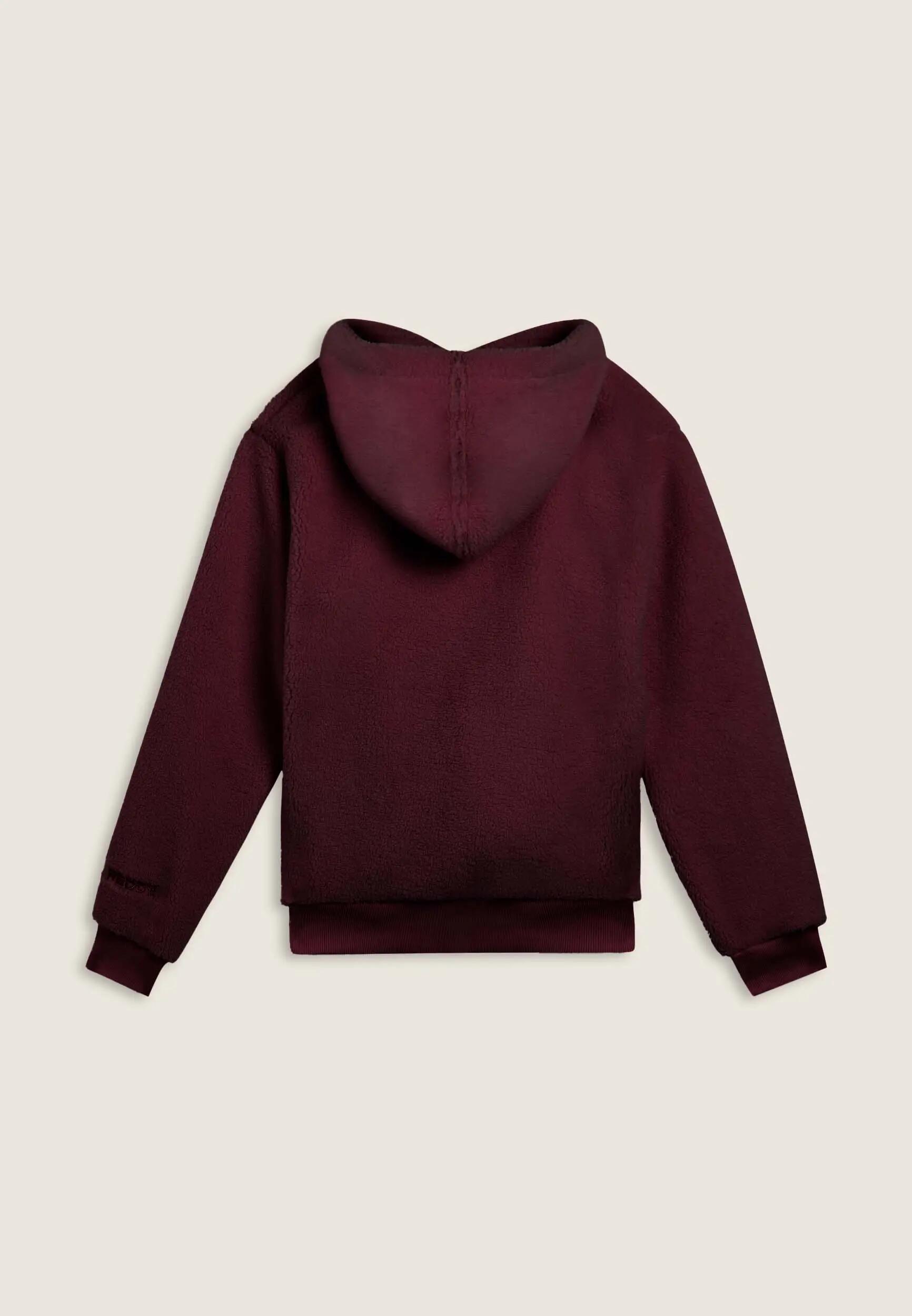 Veste pour femmes en tissu Sherpa avec capuche et fermeture à glissière 6/7
