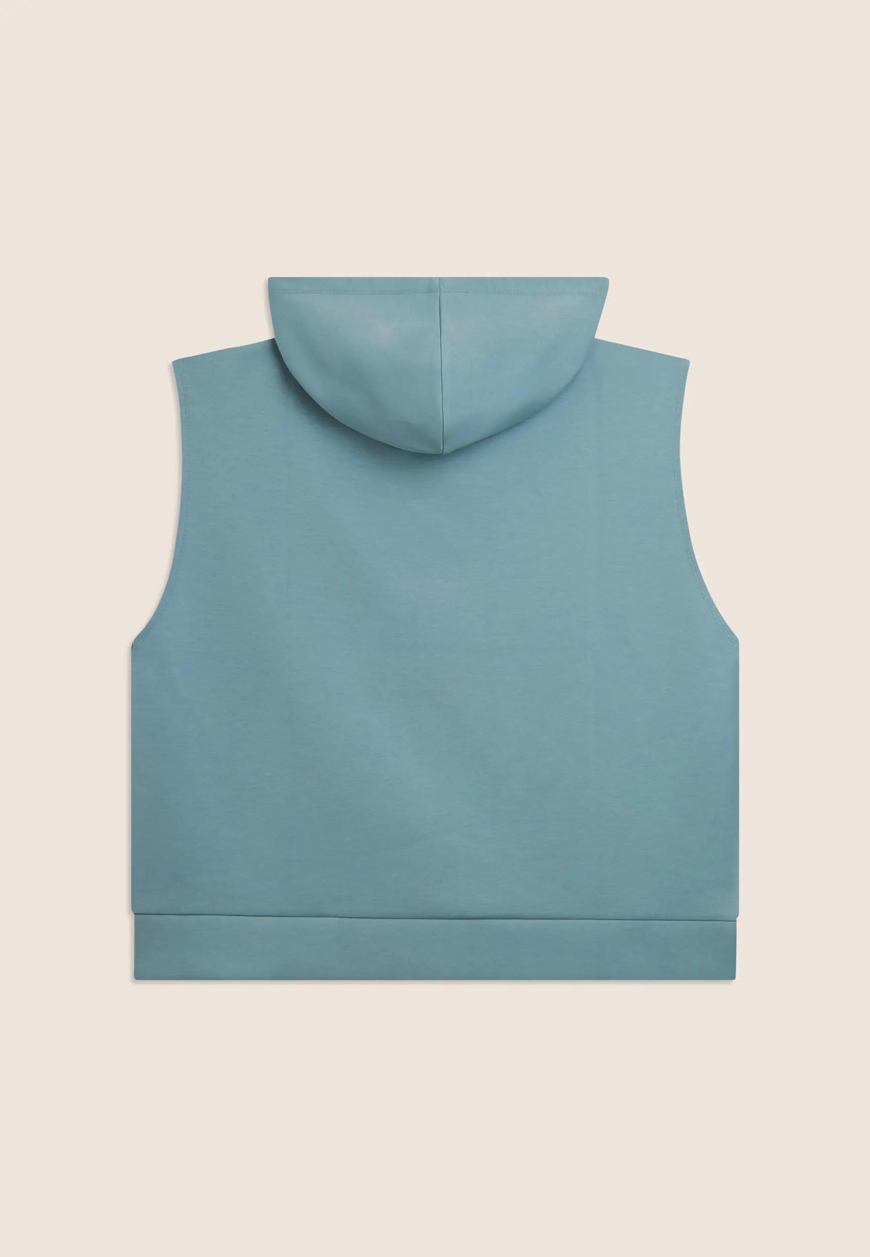 Sudadera con capucha sin mangas en tejido técnico 5/6