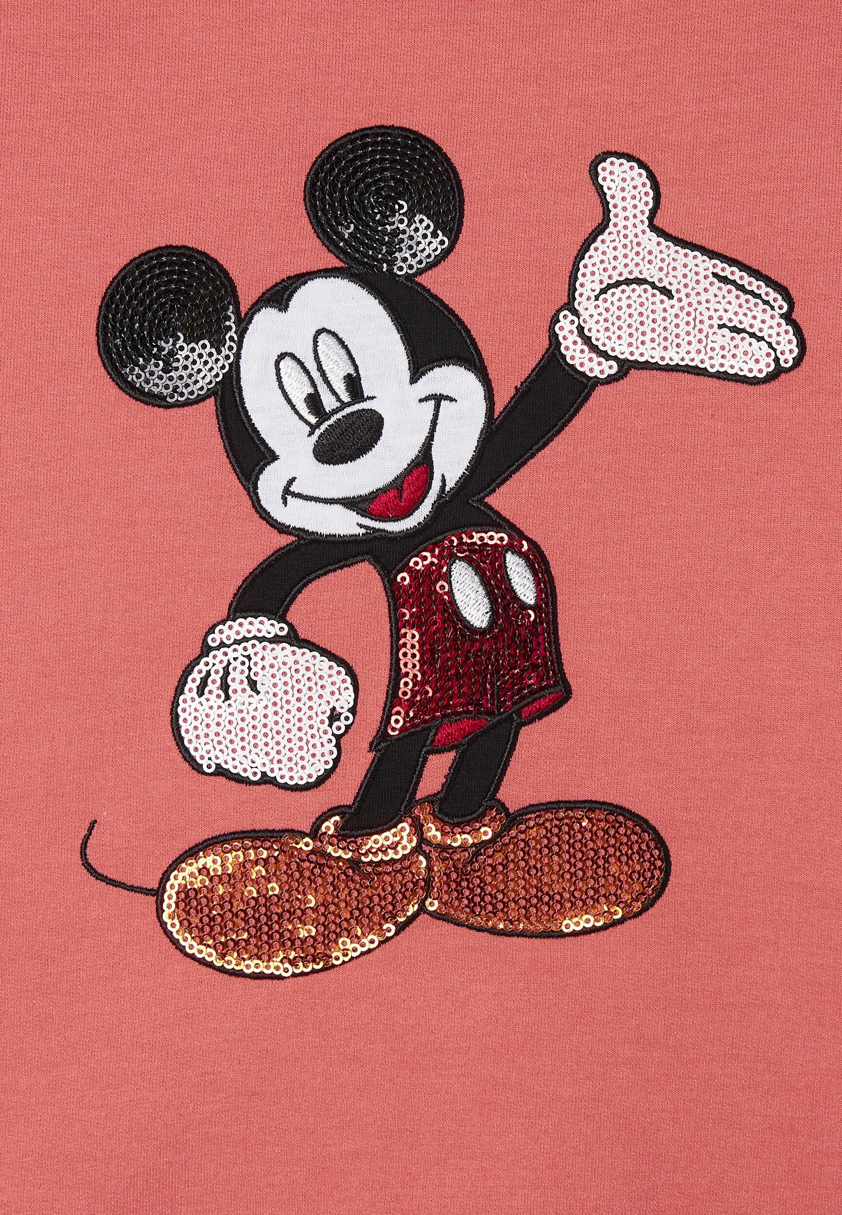 Sudadera corta de corte cómodo con bordado de Mickey Mouse 7/7