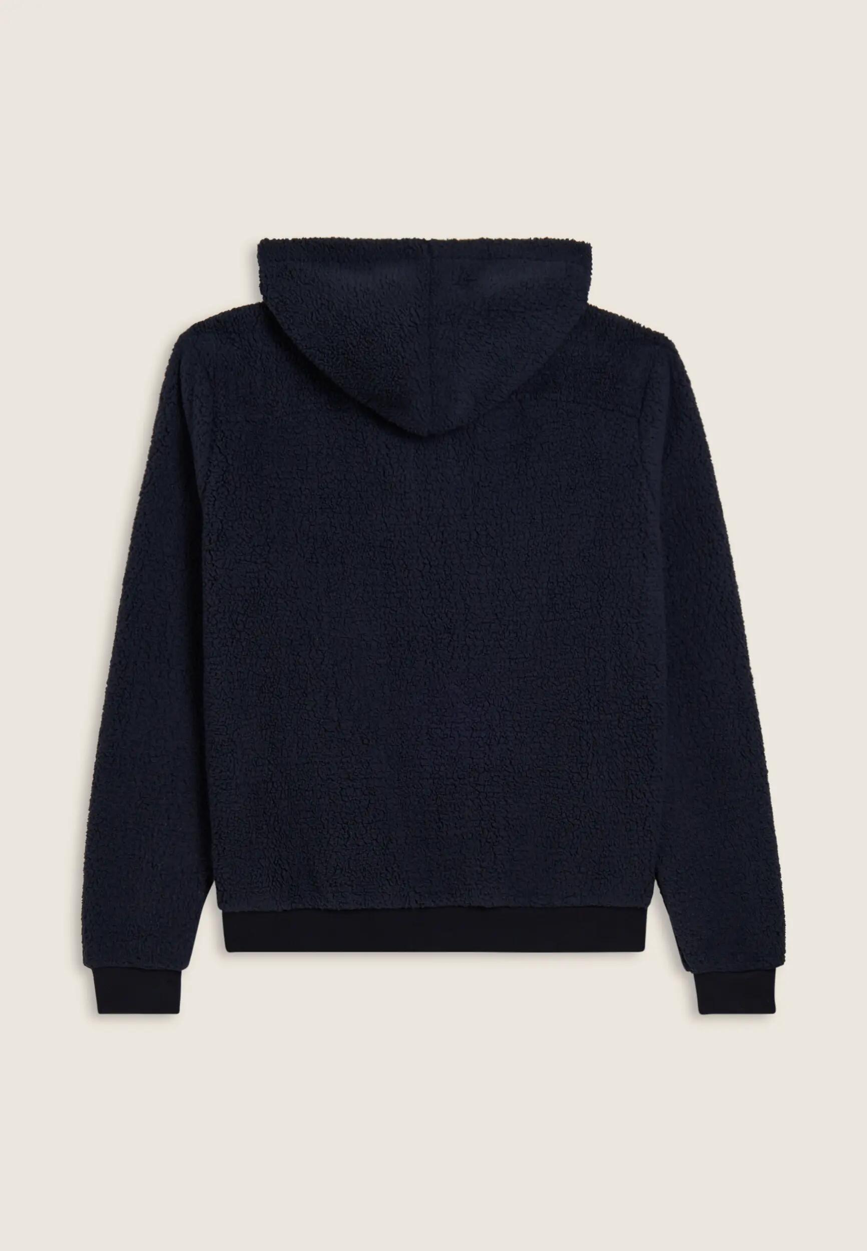 Sweat-shirt à capuche en jersey en tissu Sherpa 5/6