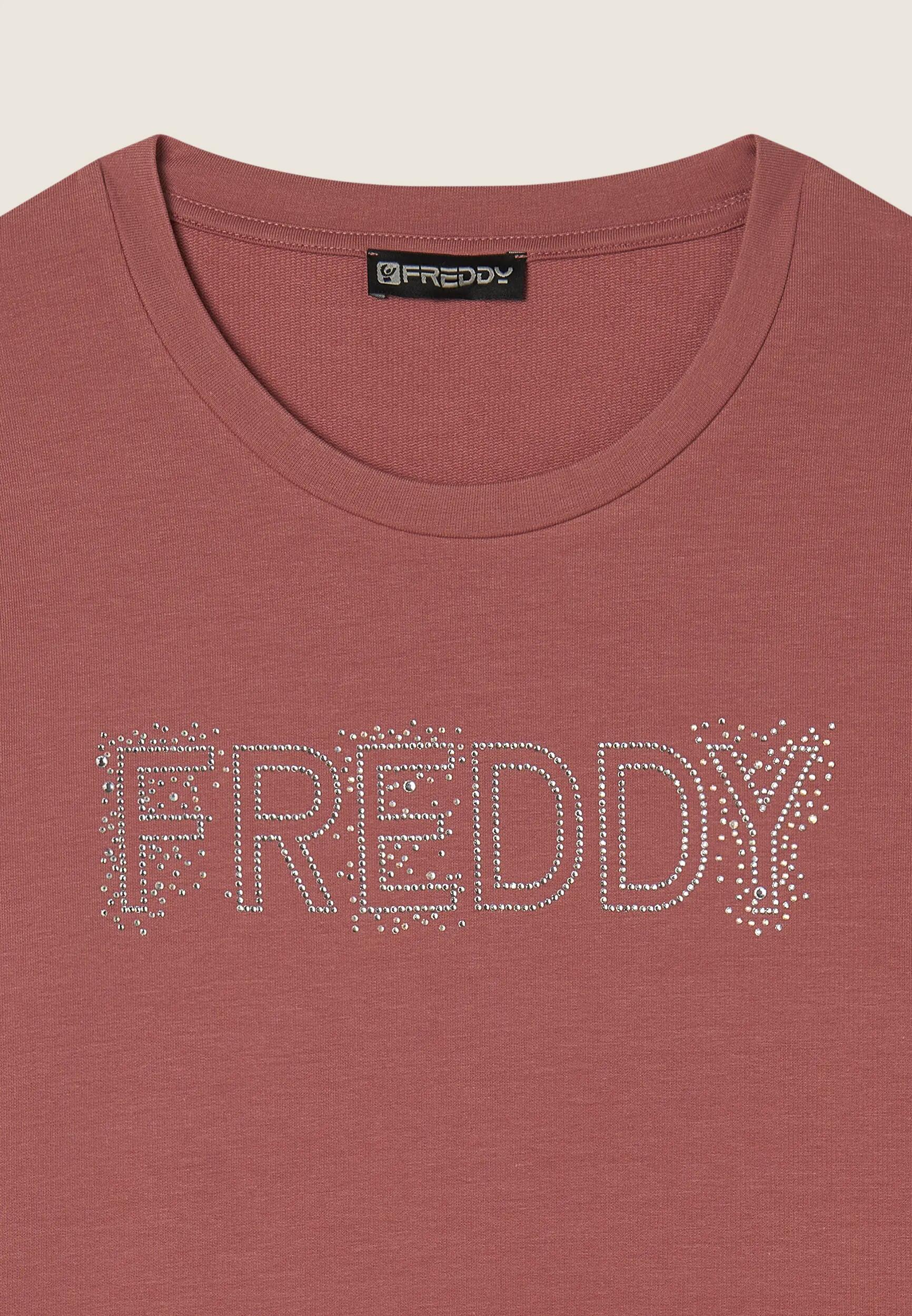 Sweat-shirt à col ras du cou avec le logo FREDDY en paillettes 7/7
