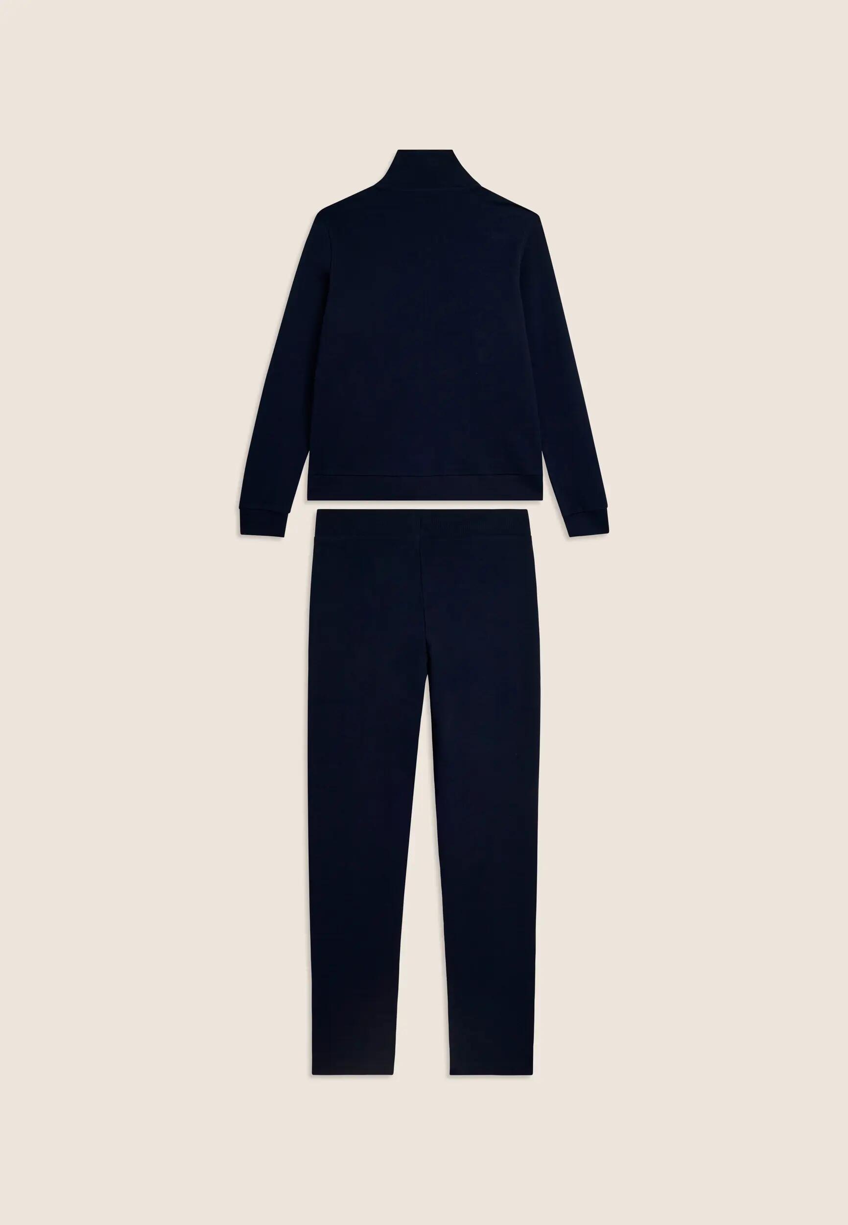 Jumpsuit met ritssluiting en hoge kraag, logo met parels 6/8