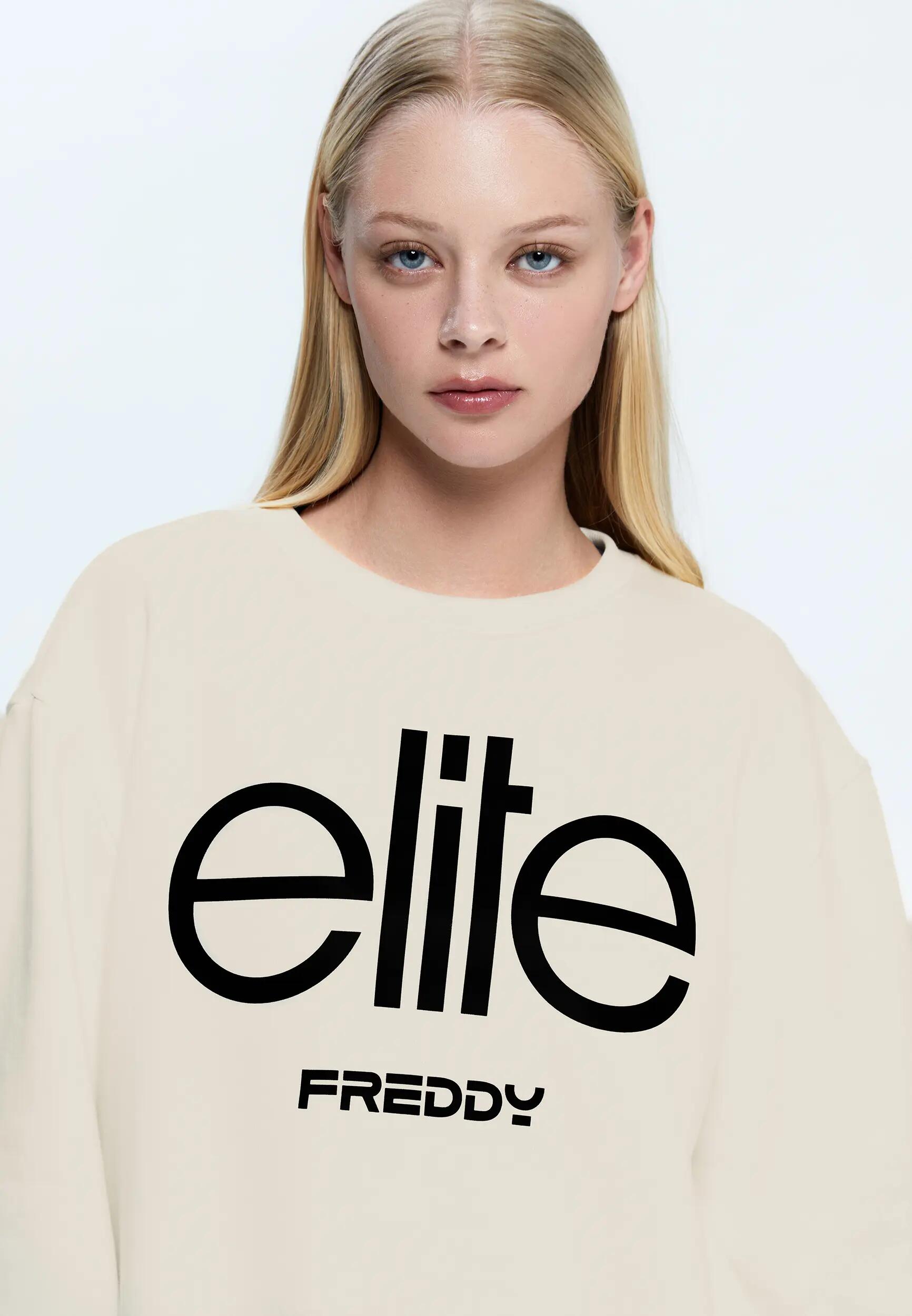 Sudadera unisex de cuello redondo con gran bordado Elite 8/8