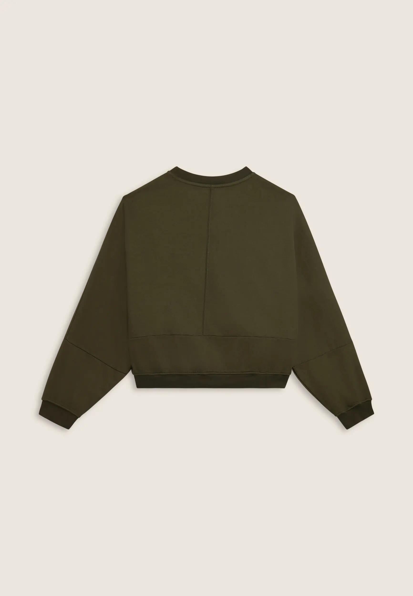 Sweat-shirt cropped extra-large avec imprimé maxi Flow 5/6