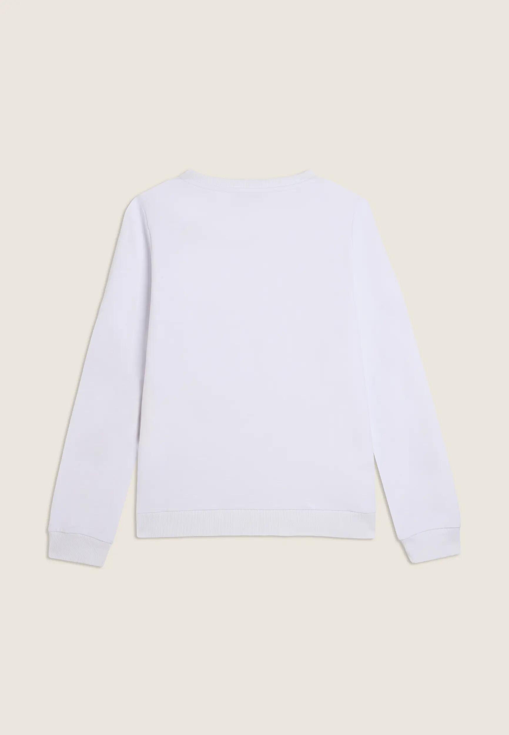 Sweatshirt met ronde hals en gekruiste voorkant 6/7