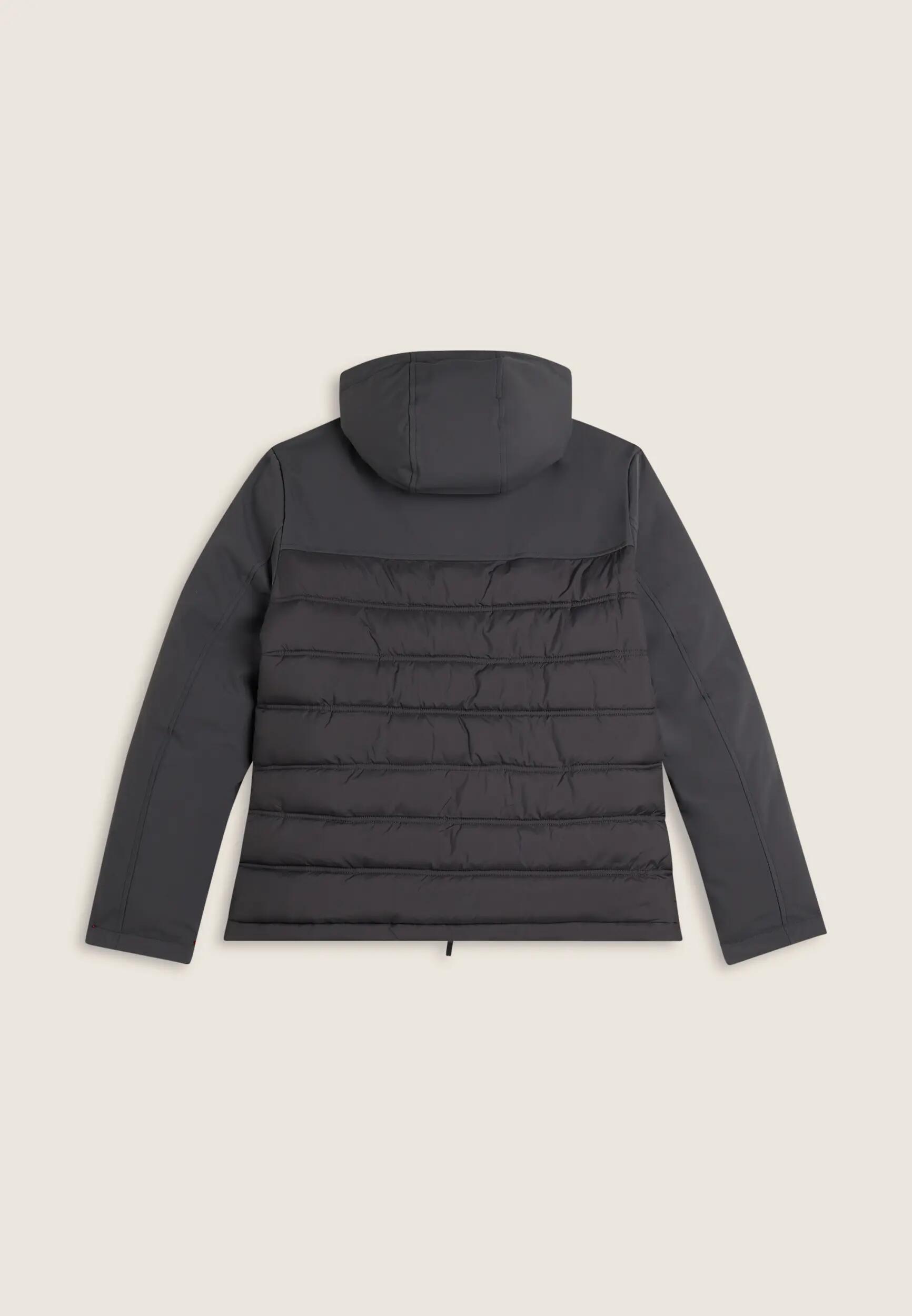 Veste rembourrée avec capuche et empiècements lisses 5/6