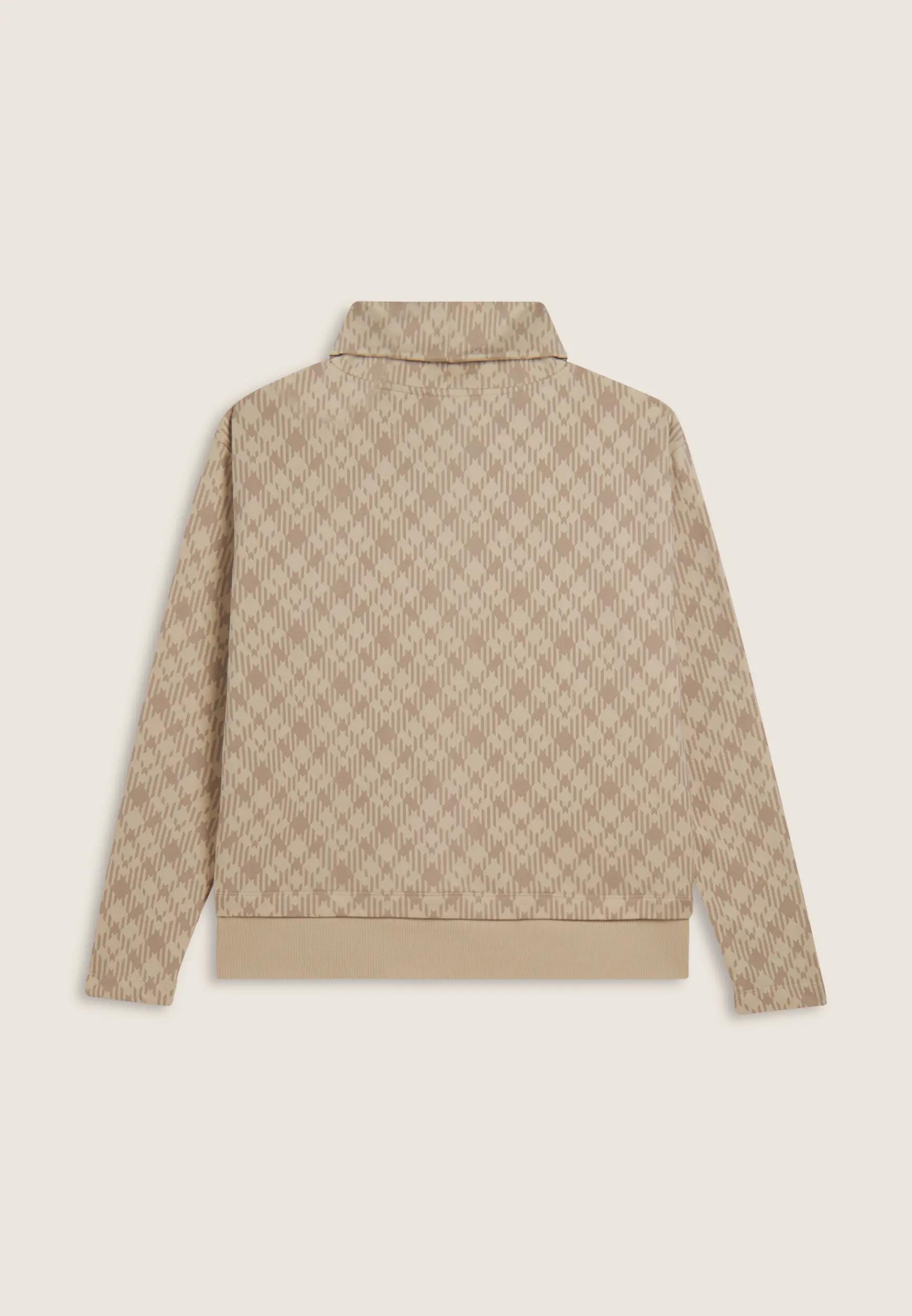 Sweat-shirt confortable à imprimé intégral avec bord superposé 5/6