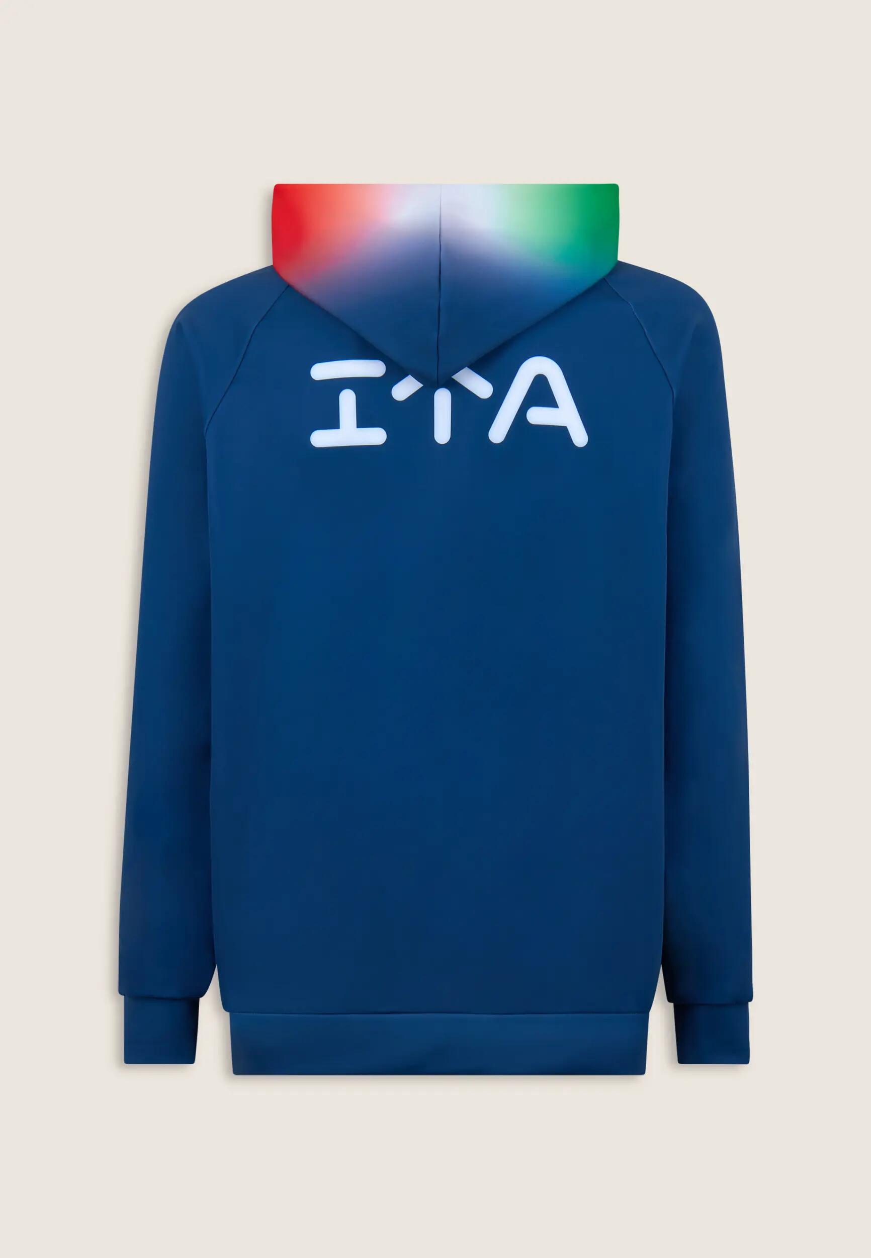 Sudadera unisex vóley playa Italia 2025/26 en tejido scuba técnico 6/7