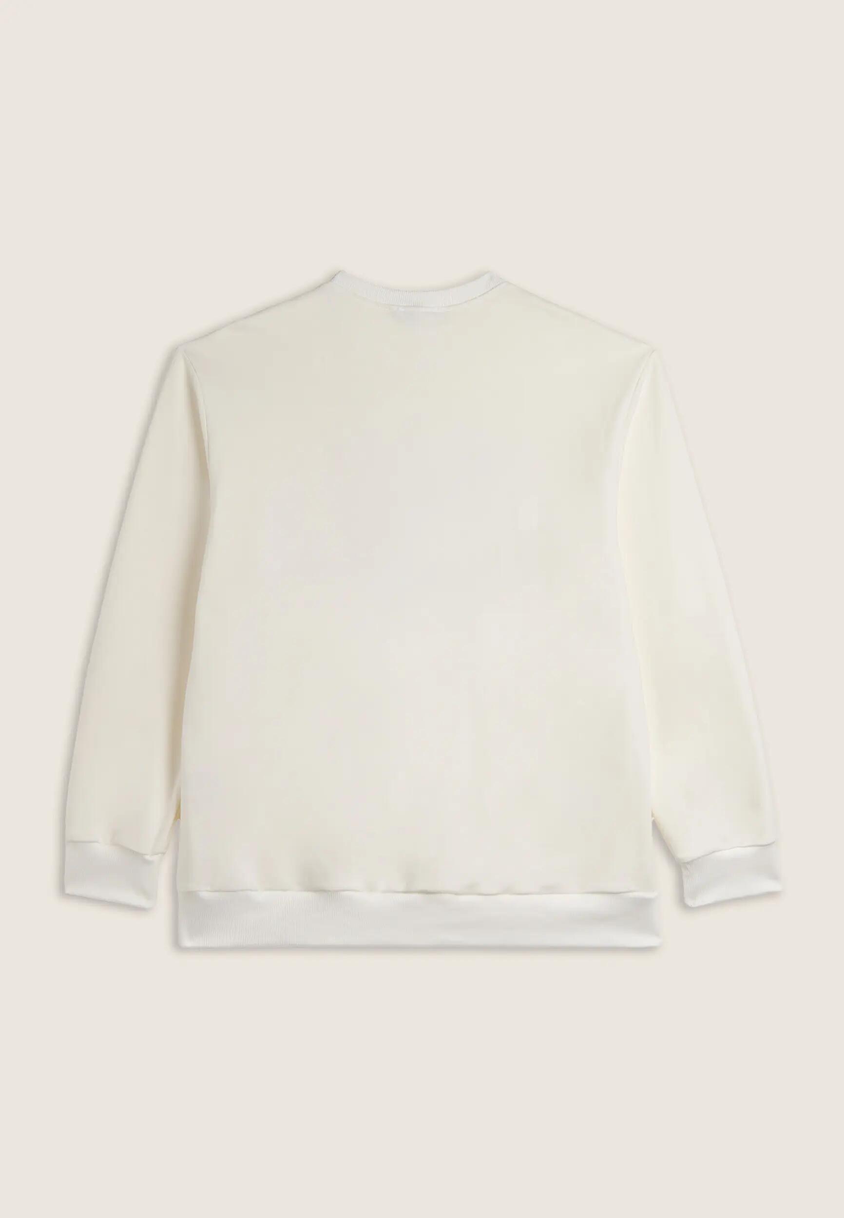 Sudadera unisex de cuello redondo con gran bordado Elite 6/8