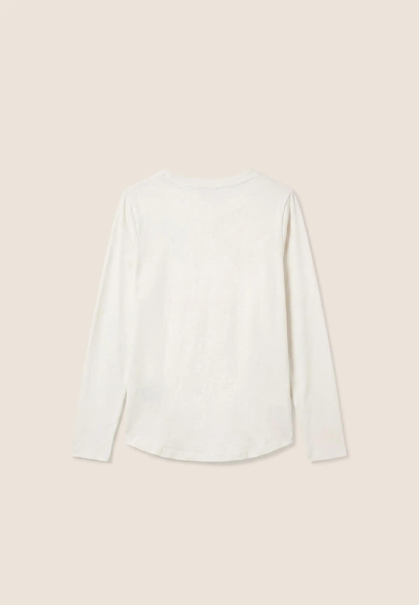 T-shirt lange mouwen "Love Always Win" met kraaltjes 5/6