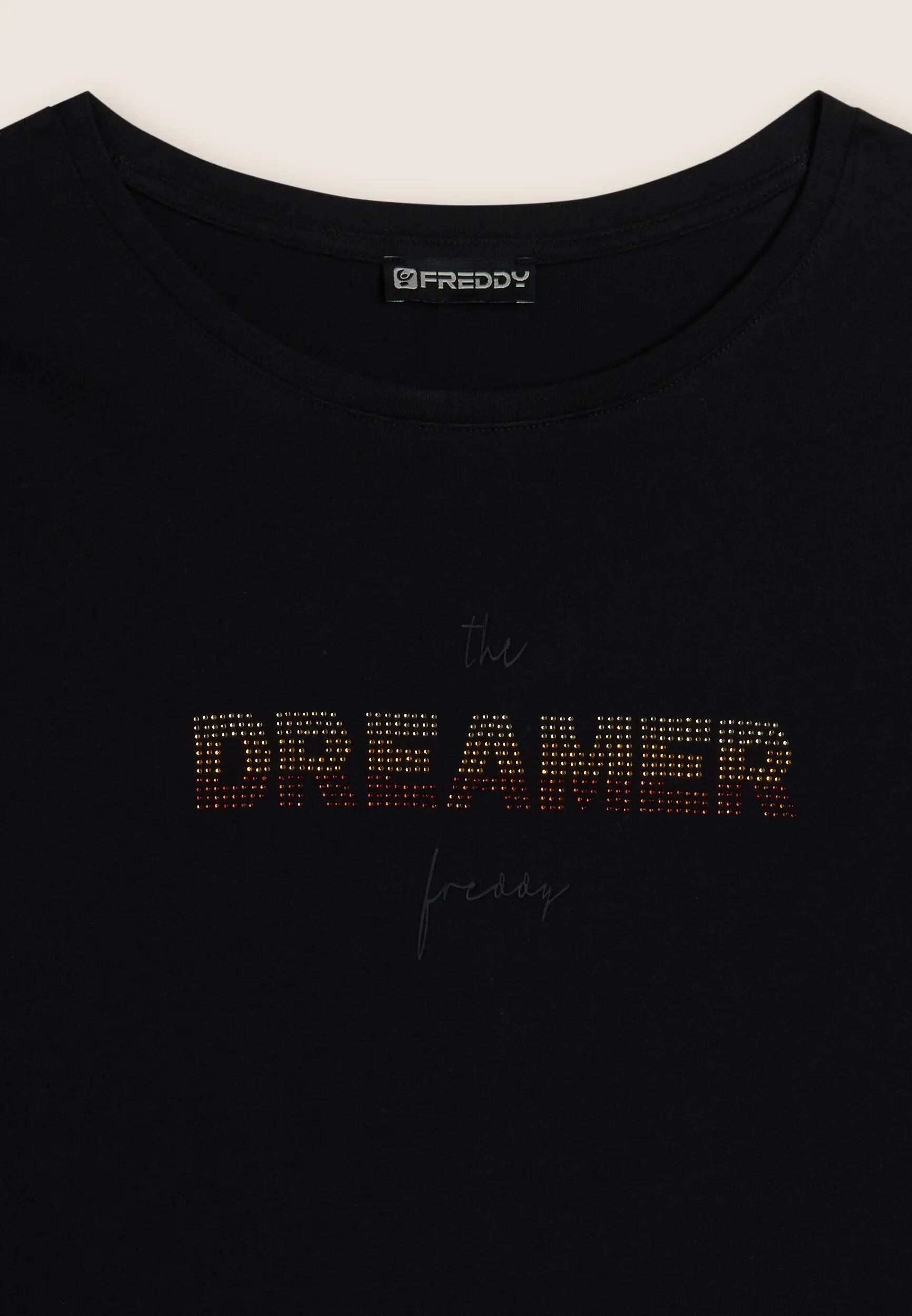 T-shirt à manches longues avec inscription « Dreamer » en paillettes 5/5