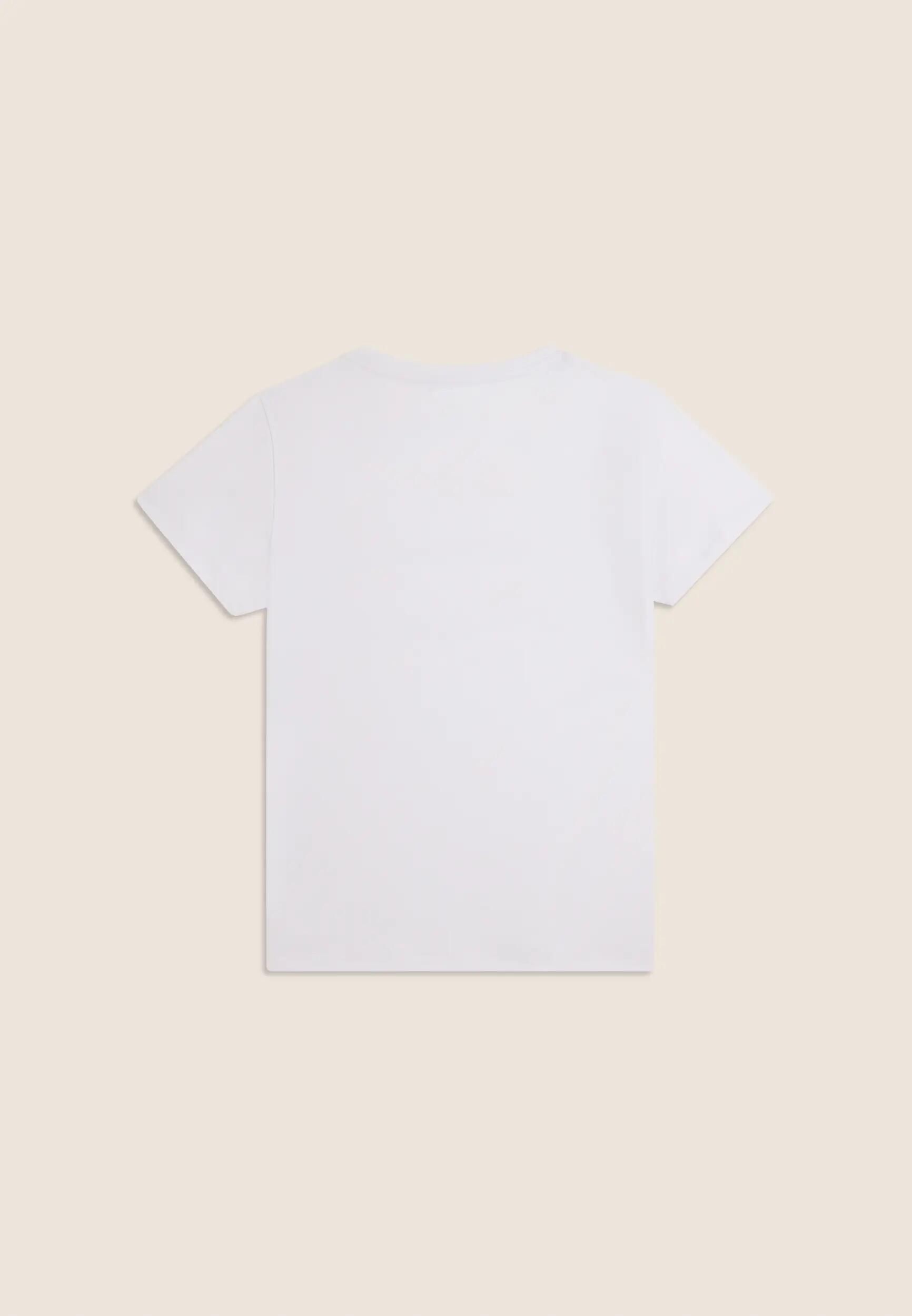 Camiseta con inserción de strass y rejilla 5/6