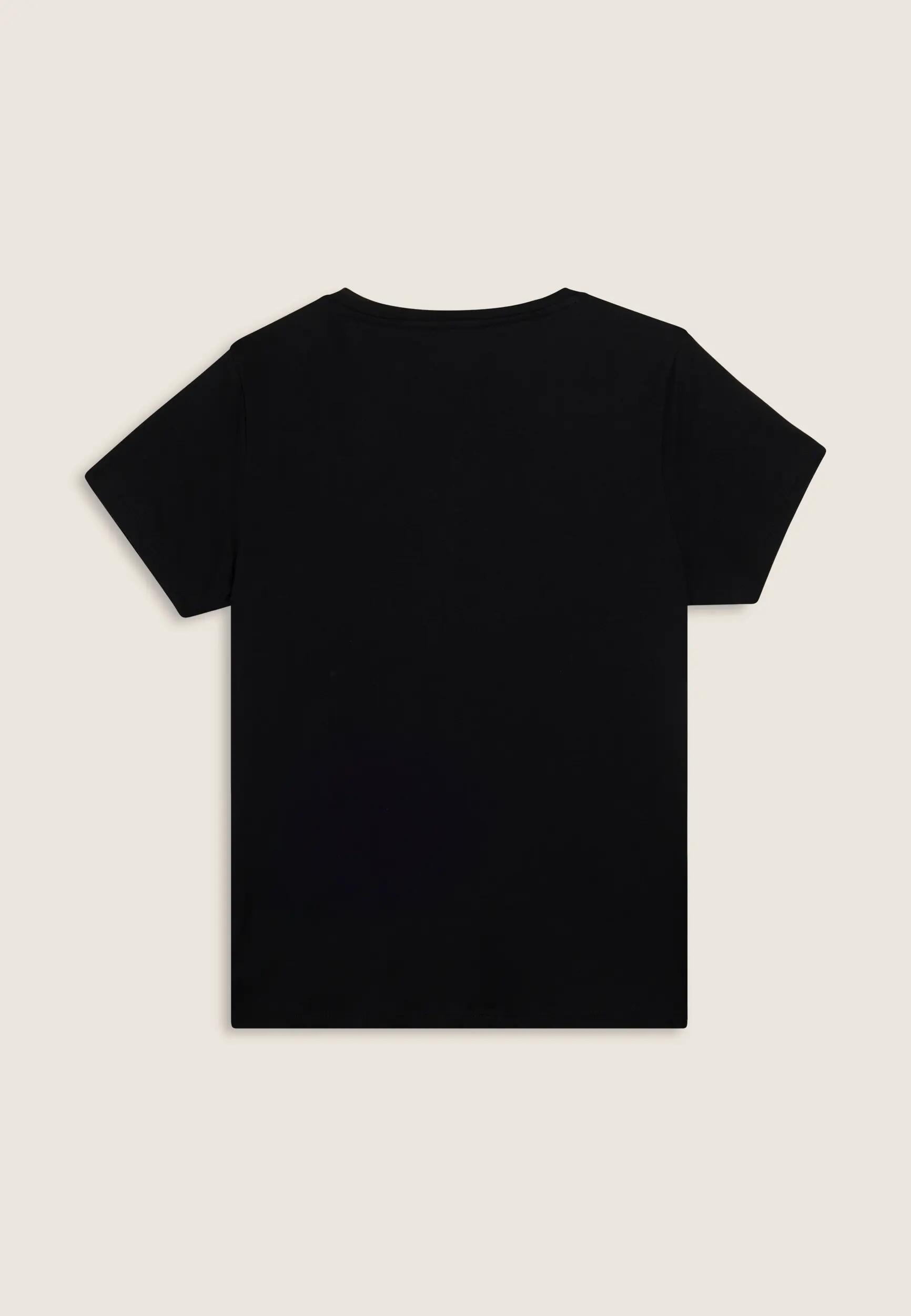 T-shirt en coton Supima avec logo en paillettes bicolores 5/6