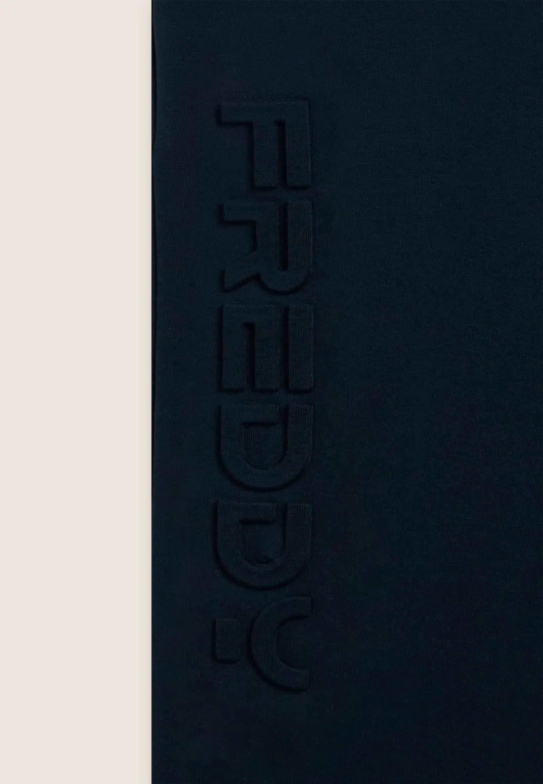 Slim fit broek van interlock met groot reliëflogo 6/6