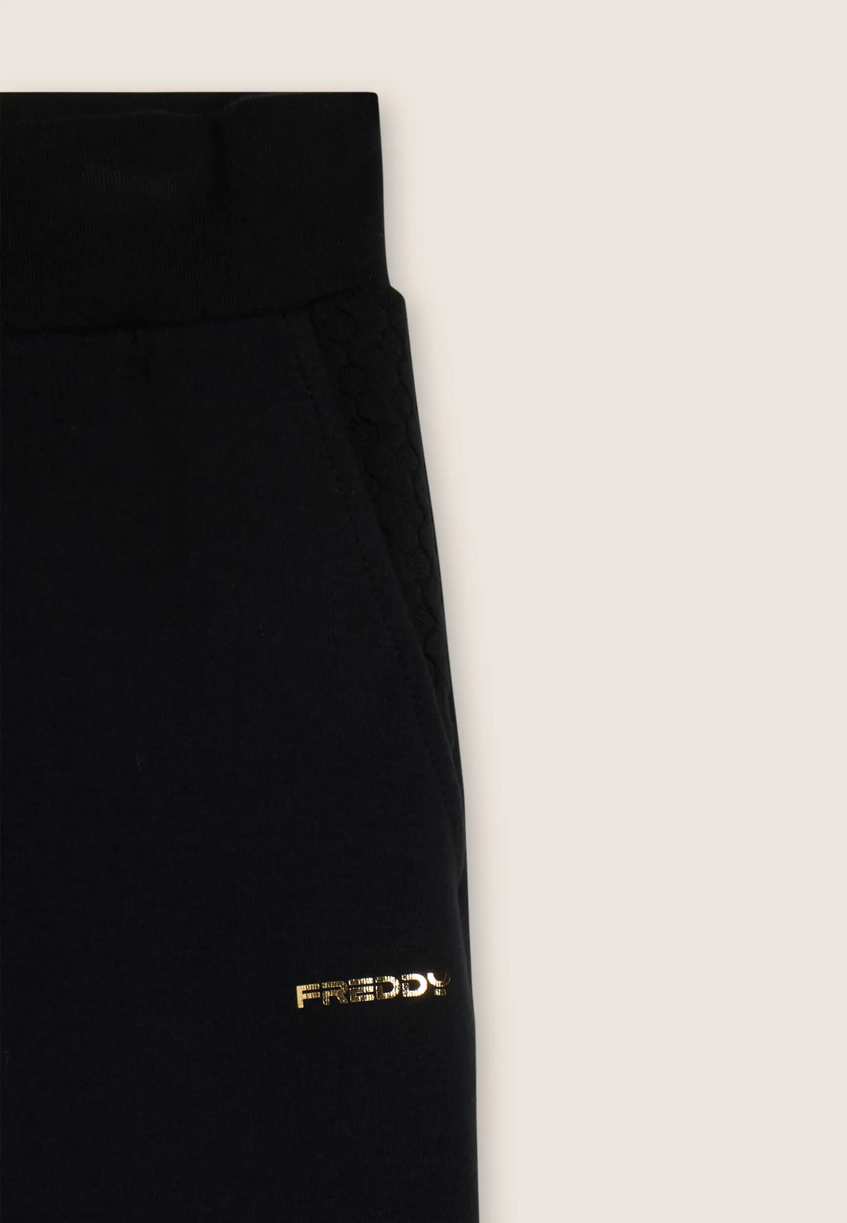 Pantaloni regular in felpa garzata con dettagli a trecce 6/6