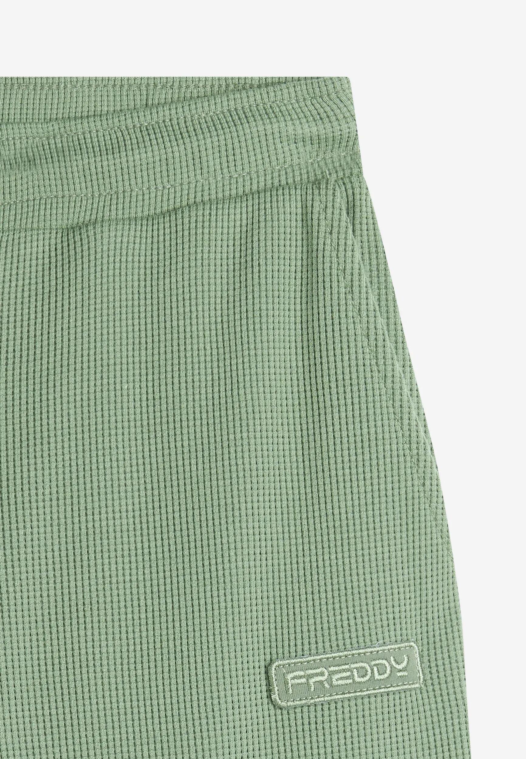 Pantalon de jogging pour femme en jersey nid d’abeille 7/8