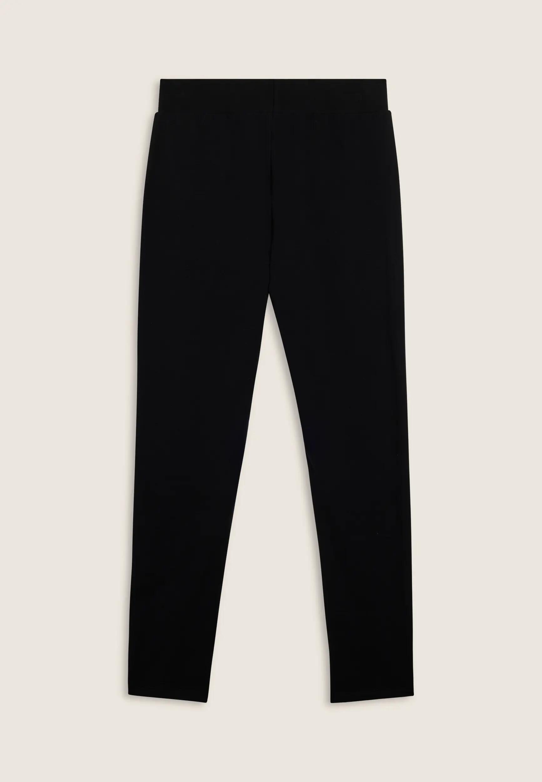 Pantaloni regular in felpa garzata con dettagli a trecce 5/6