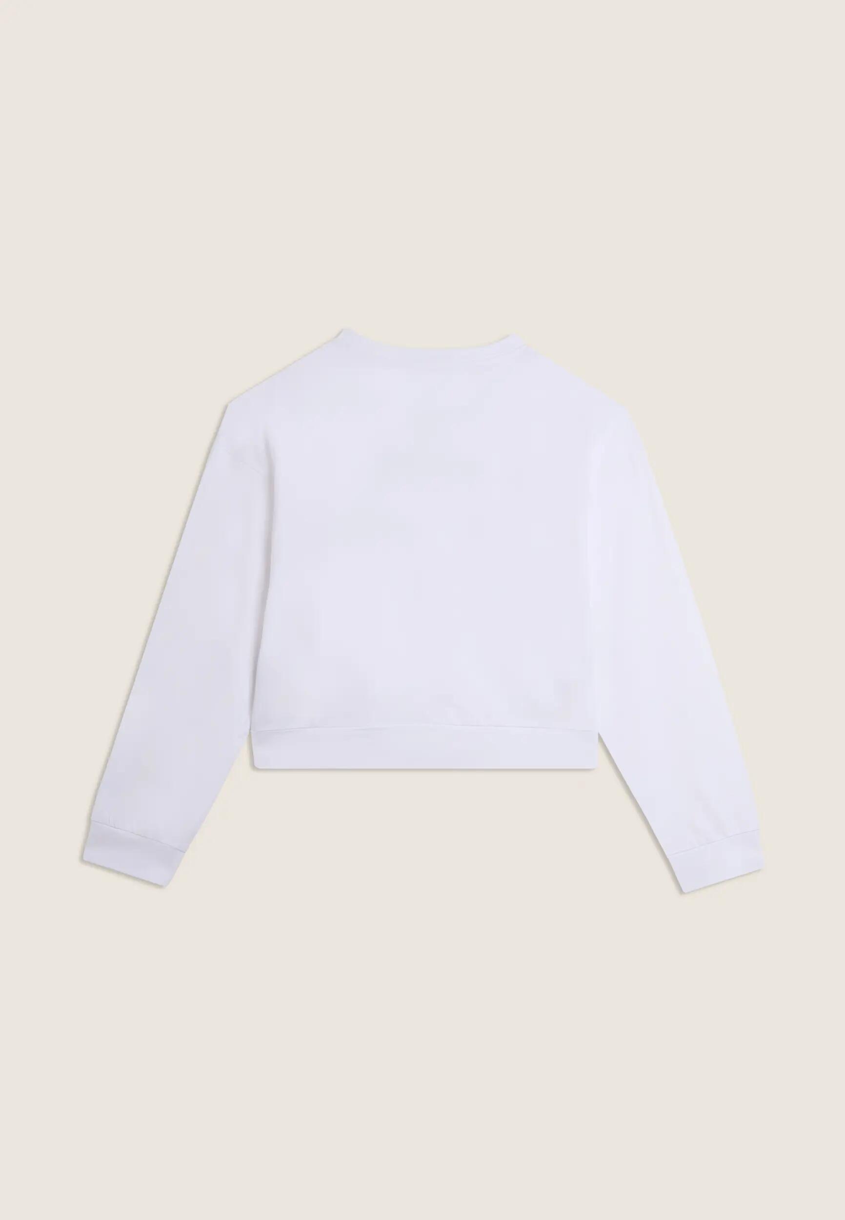 Sweat-shirt col rond avec inserts contrastés et logo perlé 5/6