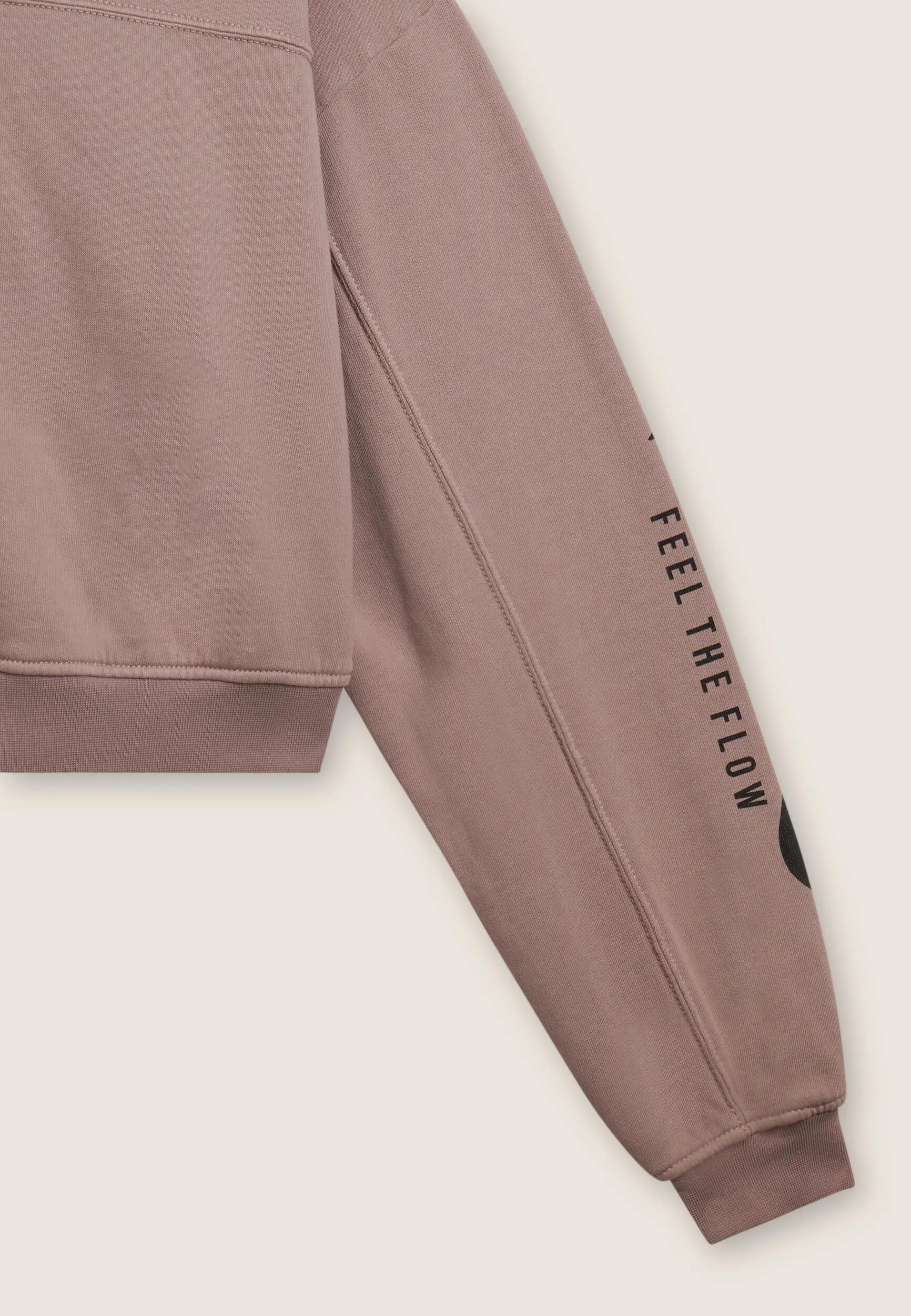 Sweat-shirt à capuche, coupe cropped et imprimé urbain 6/6
