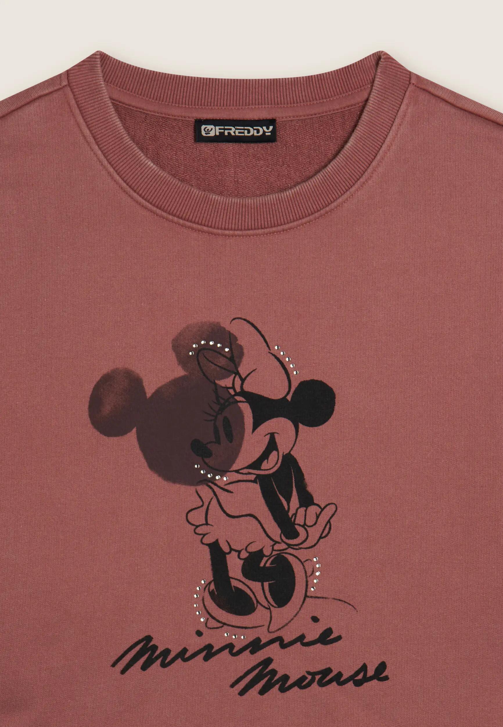 Sudadera cropped para mujer con gráficos Disney y sin rematar 6/6