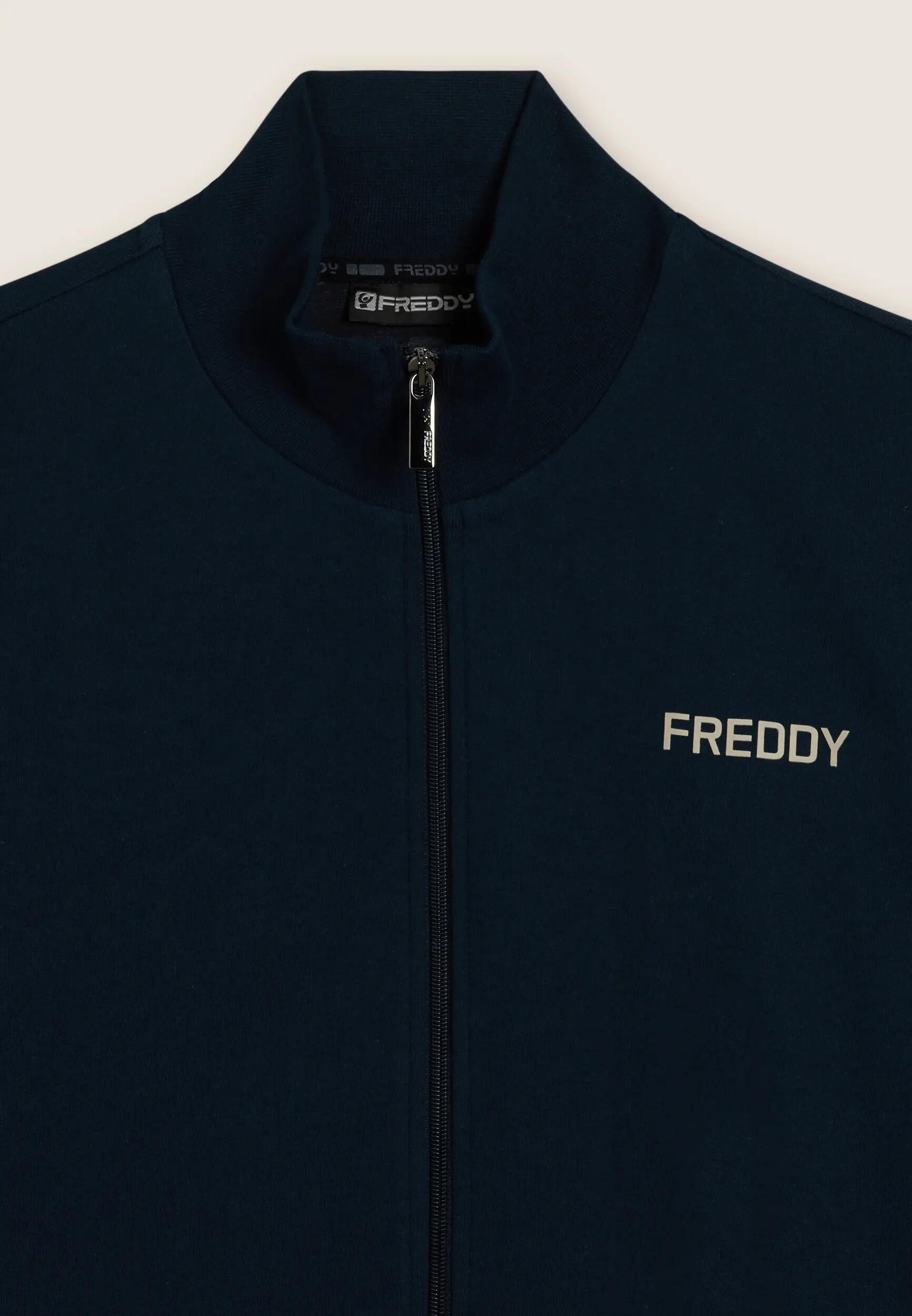 Sweatshirt met ritssluiting en geribde zij-inzetstukken 6/6