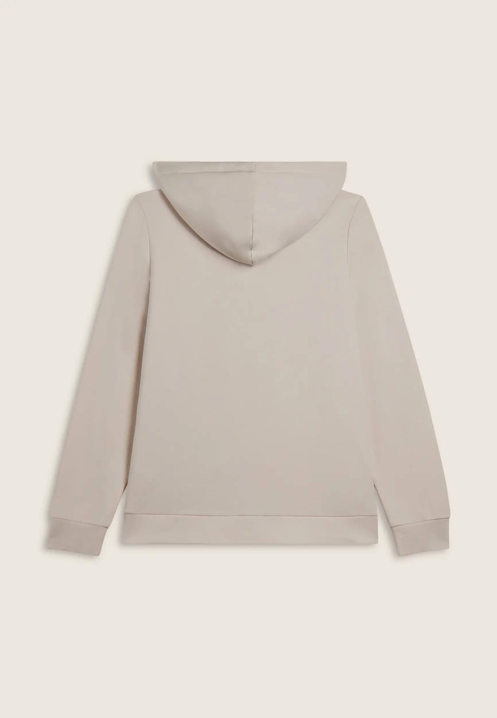 Felpa sportiva da donna cappuccio e zip con strass bicolore 5/6