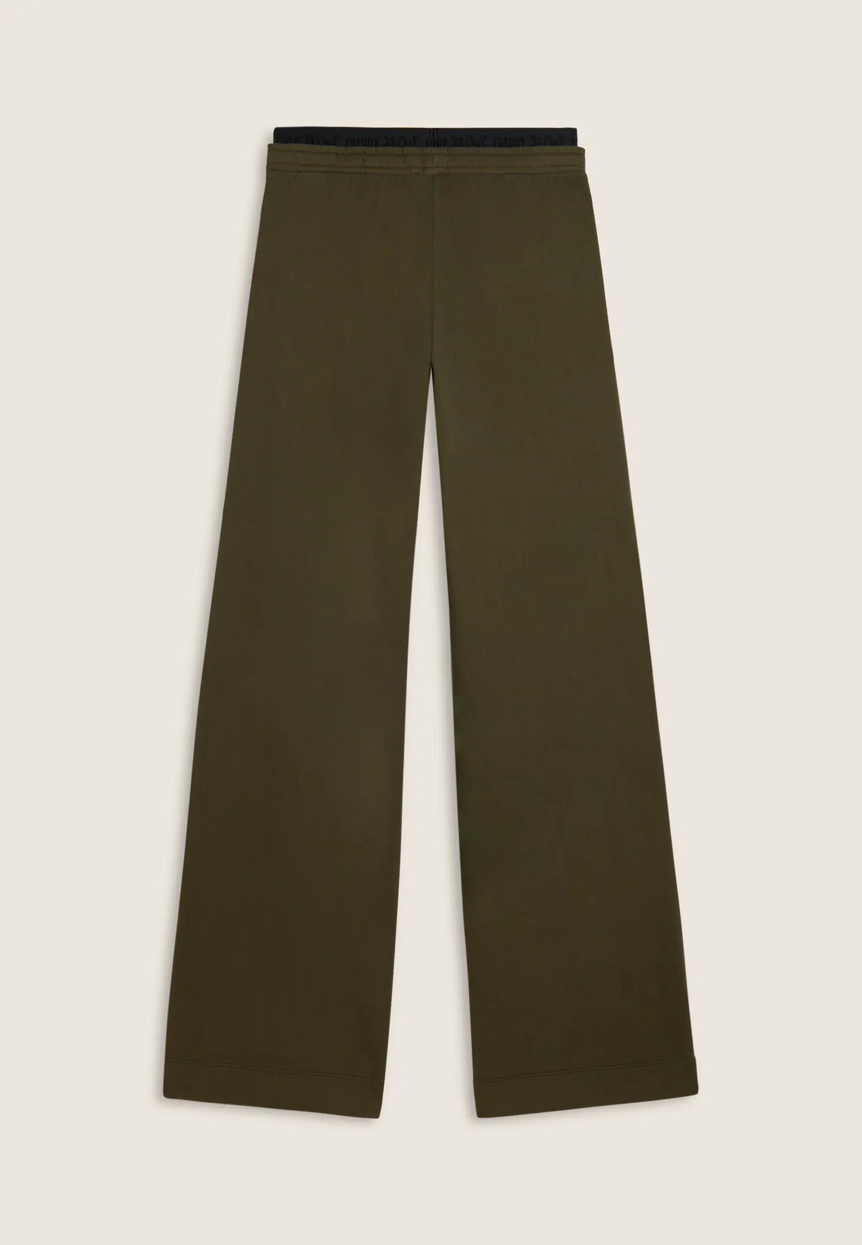 Pantalón ancho en felpa con estampado Flow 5/6