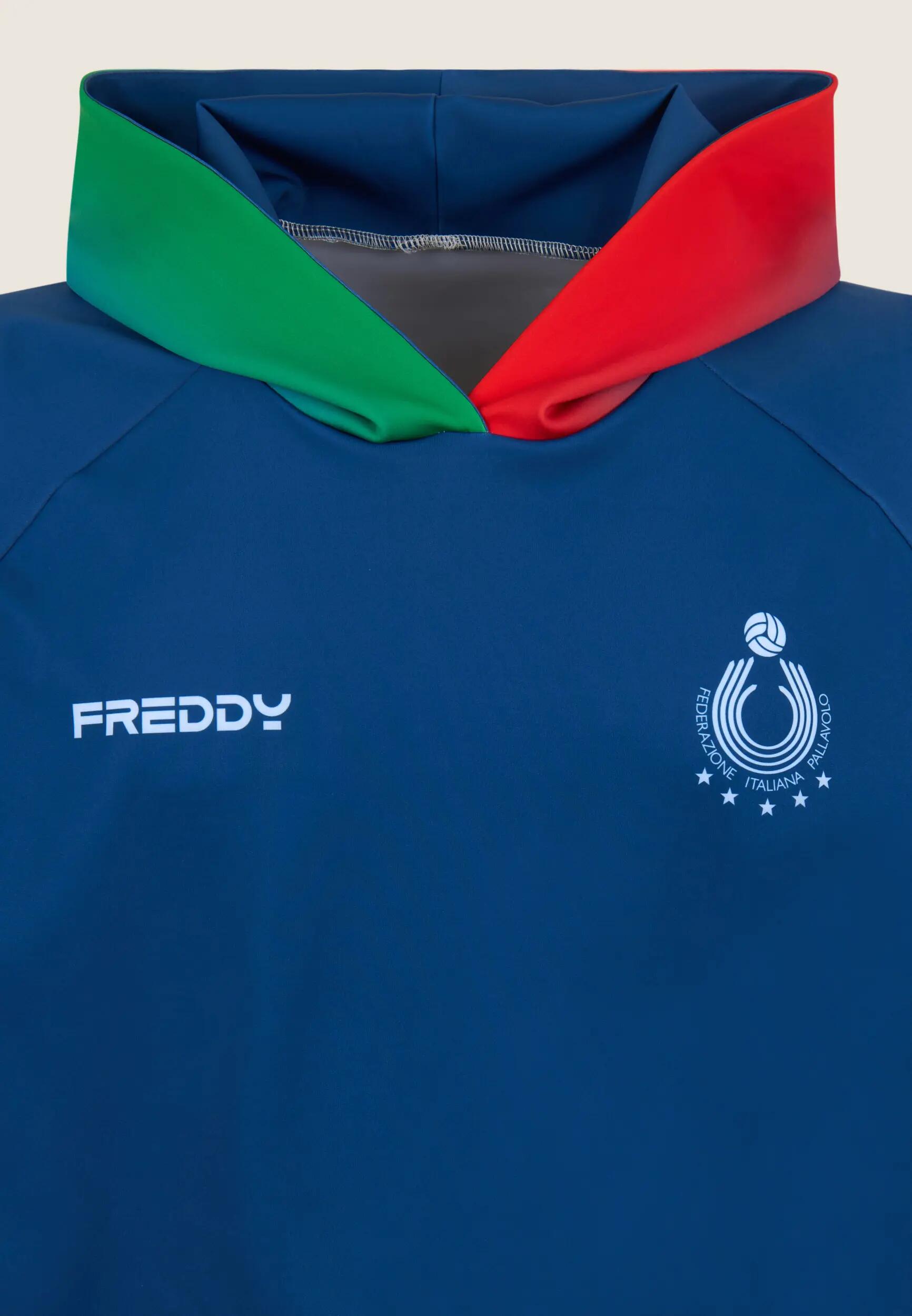 Sudadera unisex vóley playa Italia 2025/26 en tejido scuba técnico 7/7
