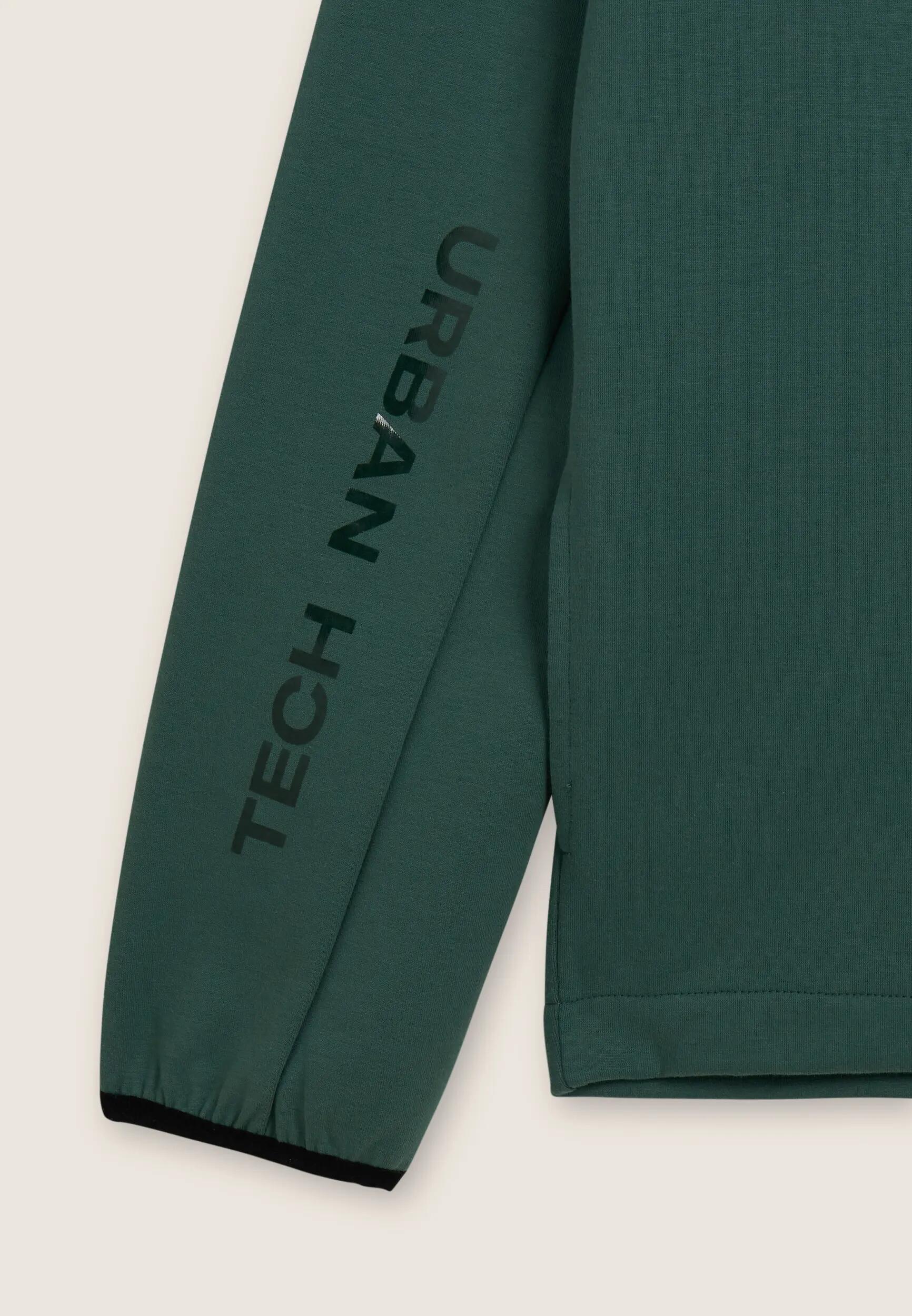 Sweat-shirt à fermeture à glissière avec capuche et bords en jacquard 7/7