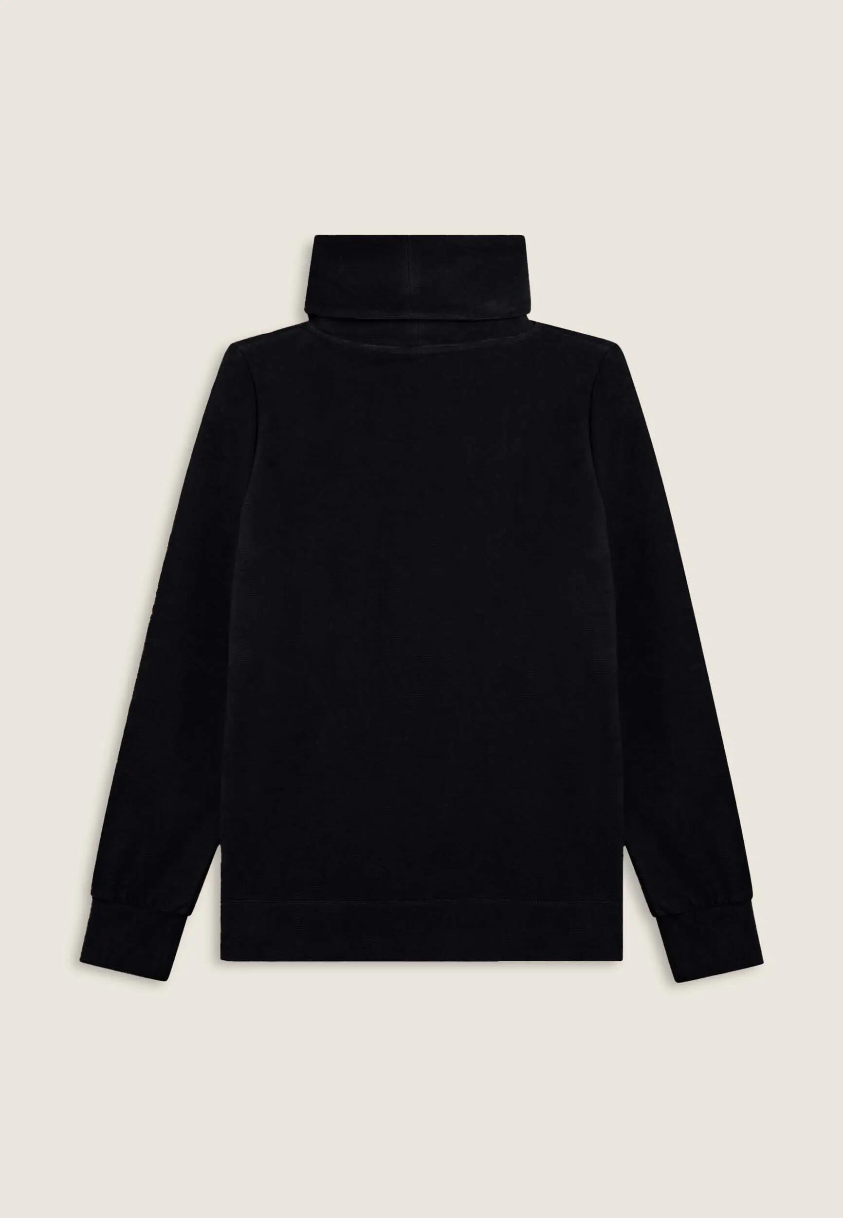 Sweat-shirt rayé en chenille avec col montant 5/6