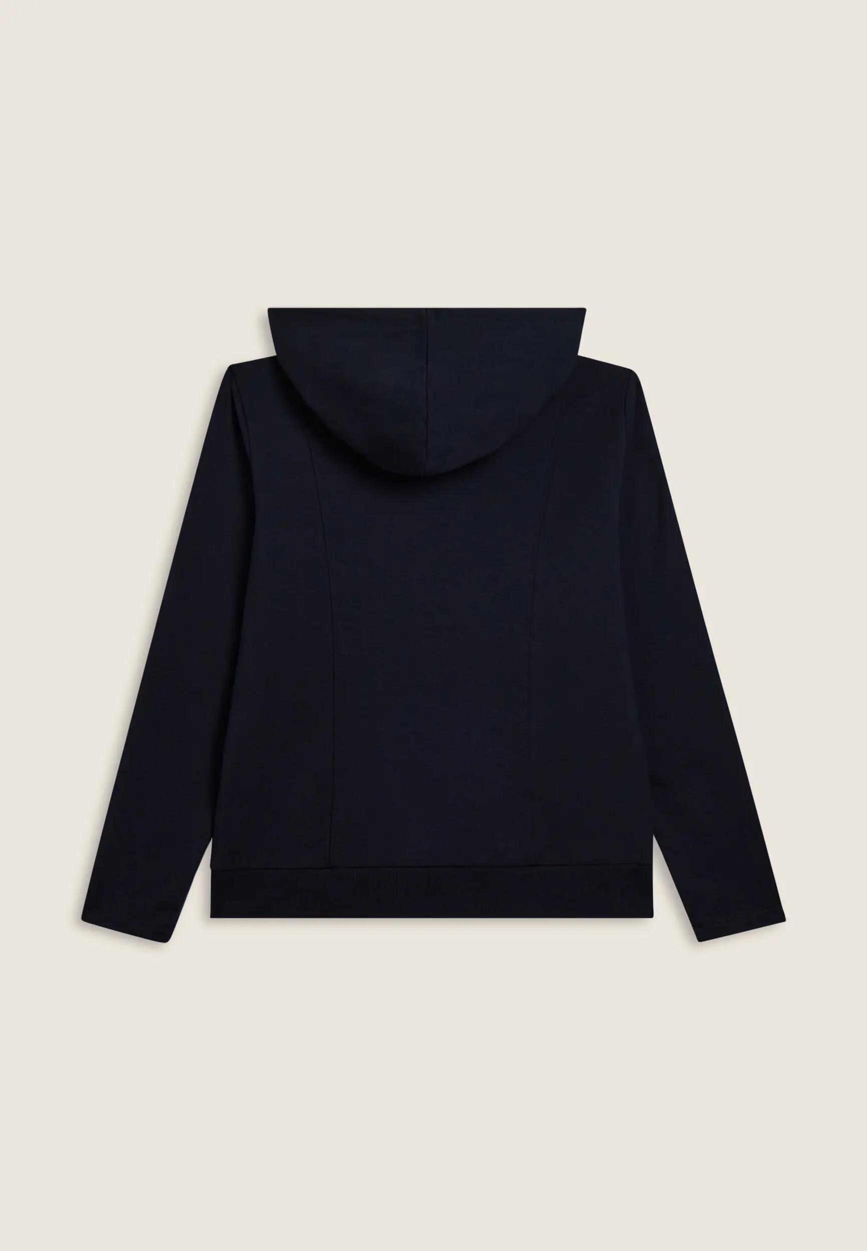 Sweat-shirt zippé pour femmes doté de capuche et de bande avec logo 5/6