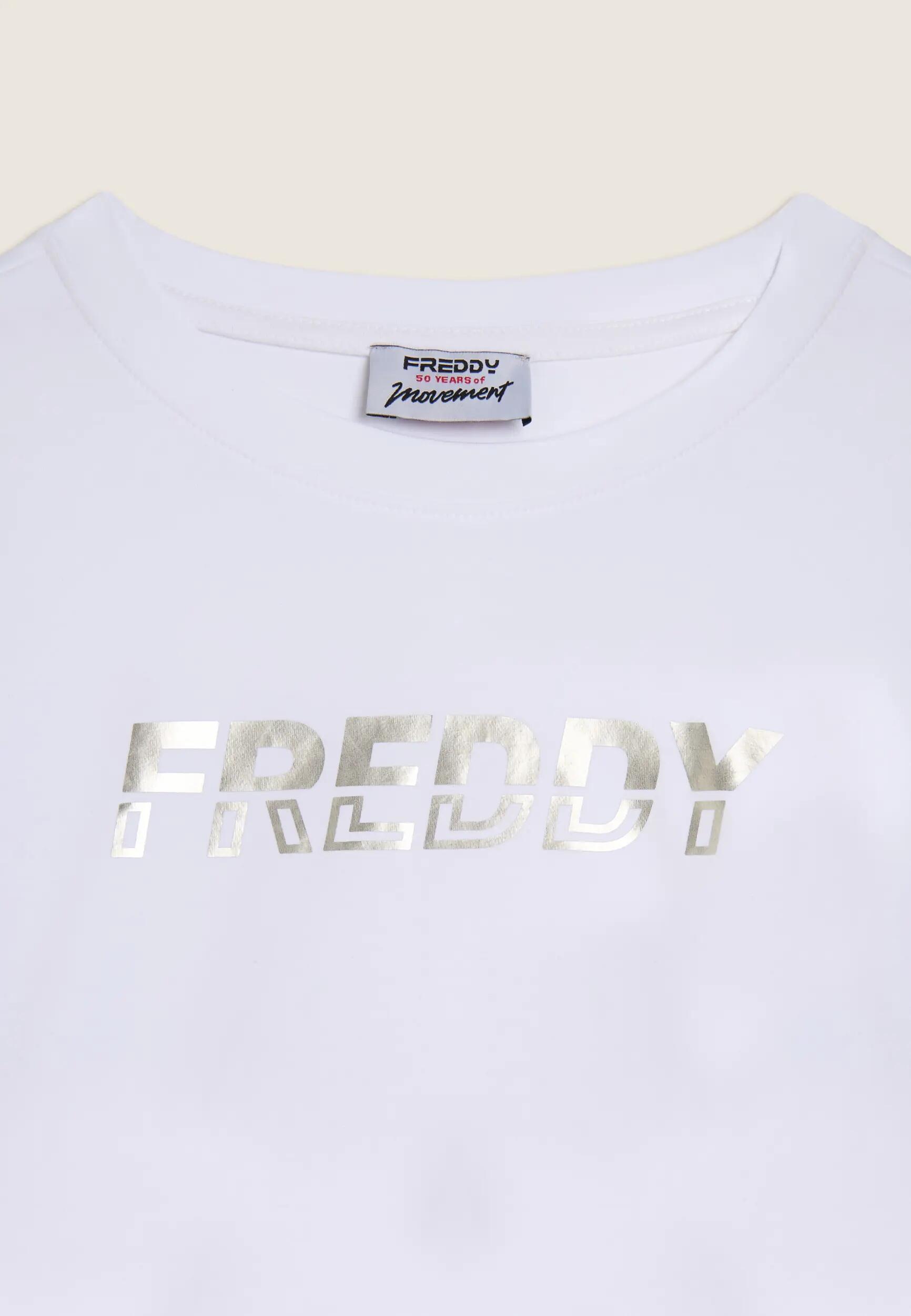 Sweat-shirt col rond avec inserts contrastés et logo perlé 6/6