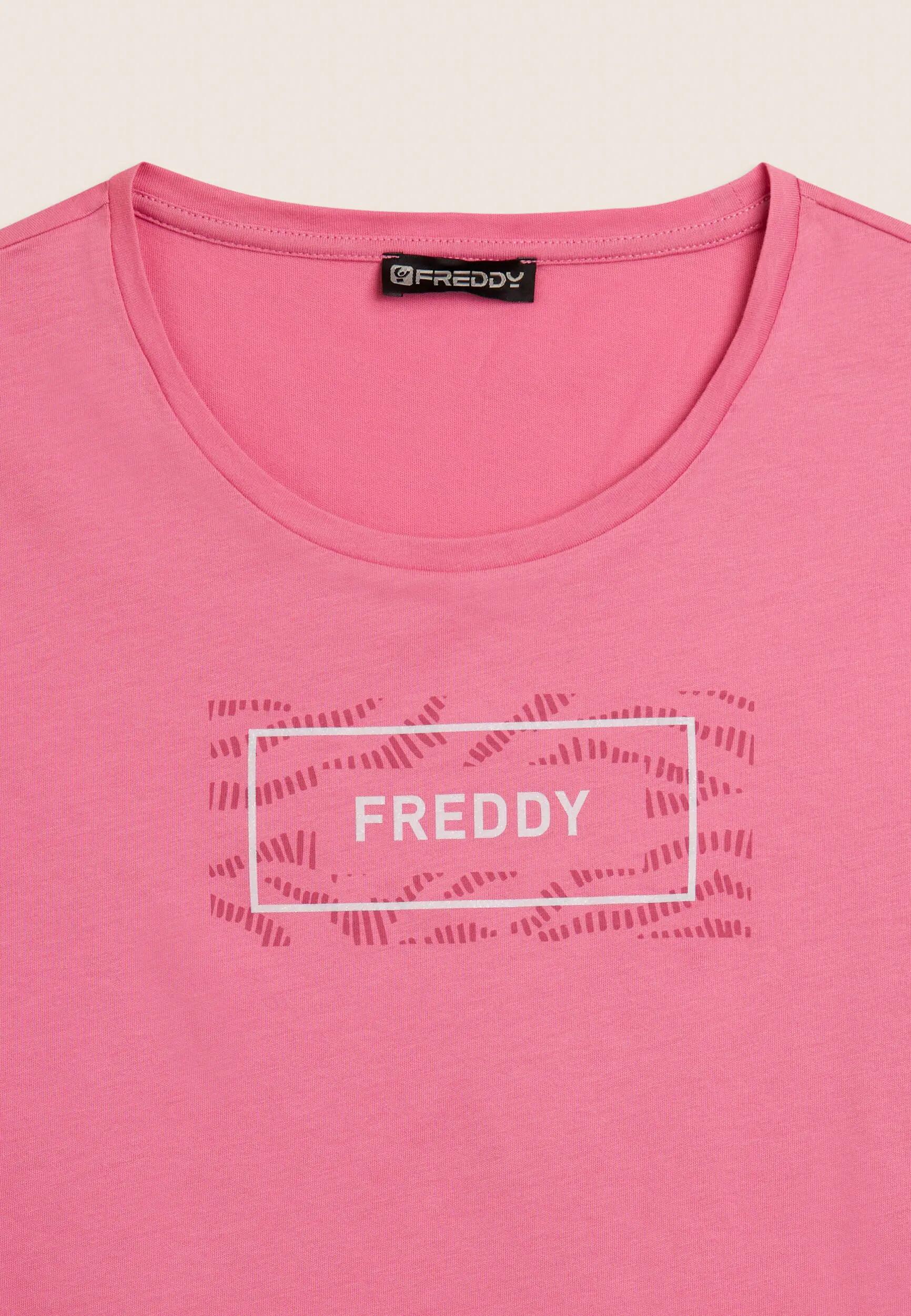 T-shirt avec le logo FREDDY sur les graphisme ondulé 6/6