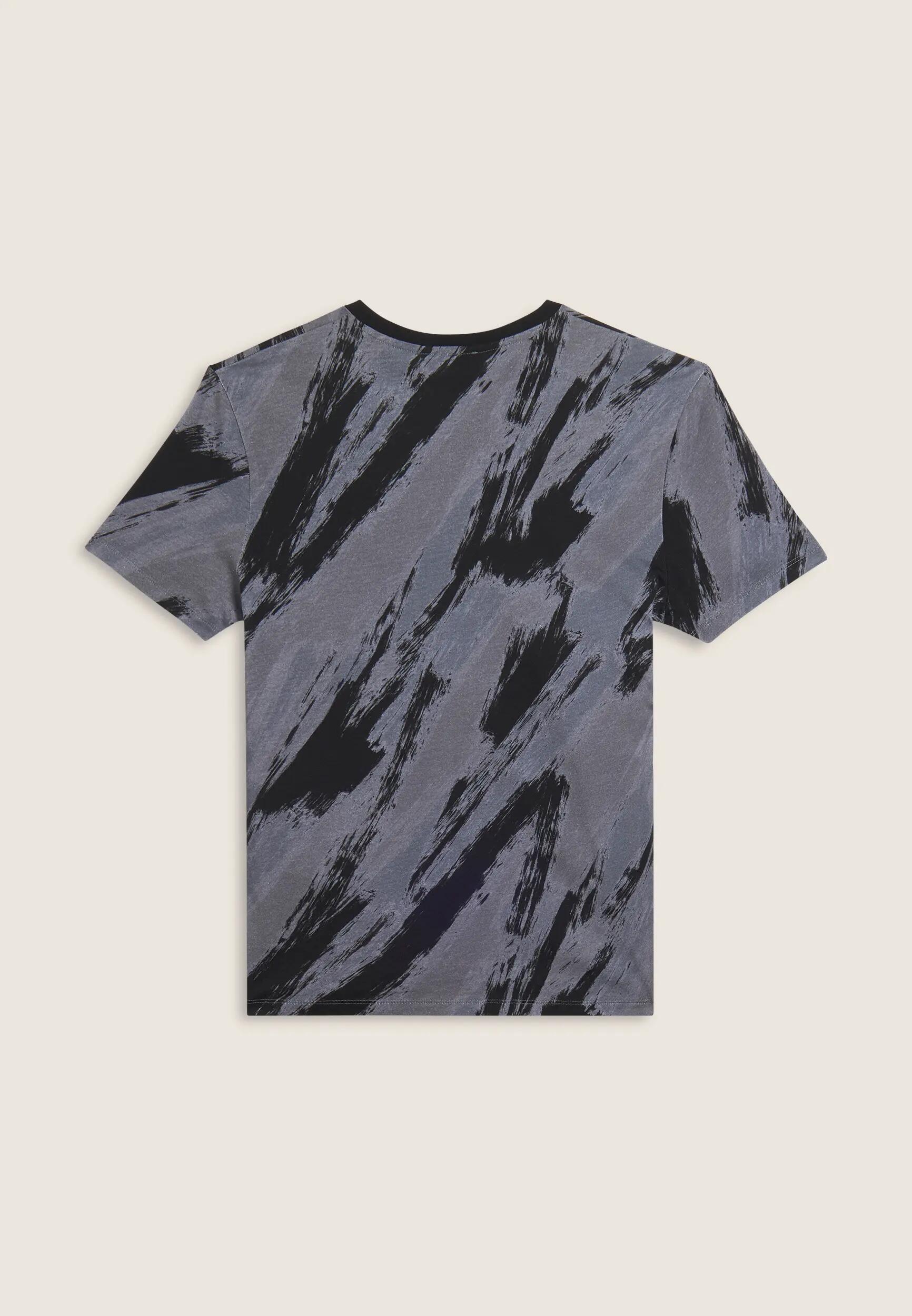 T-shirt imprimé avec effet « coup de pinceau » en coton 5/6