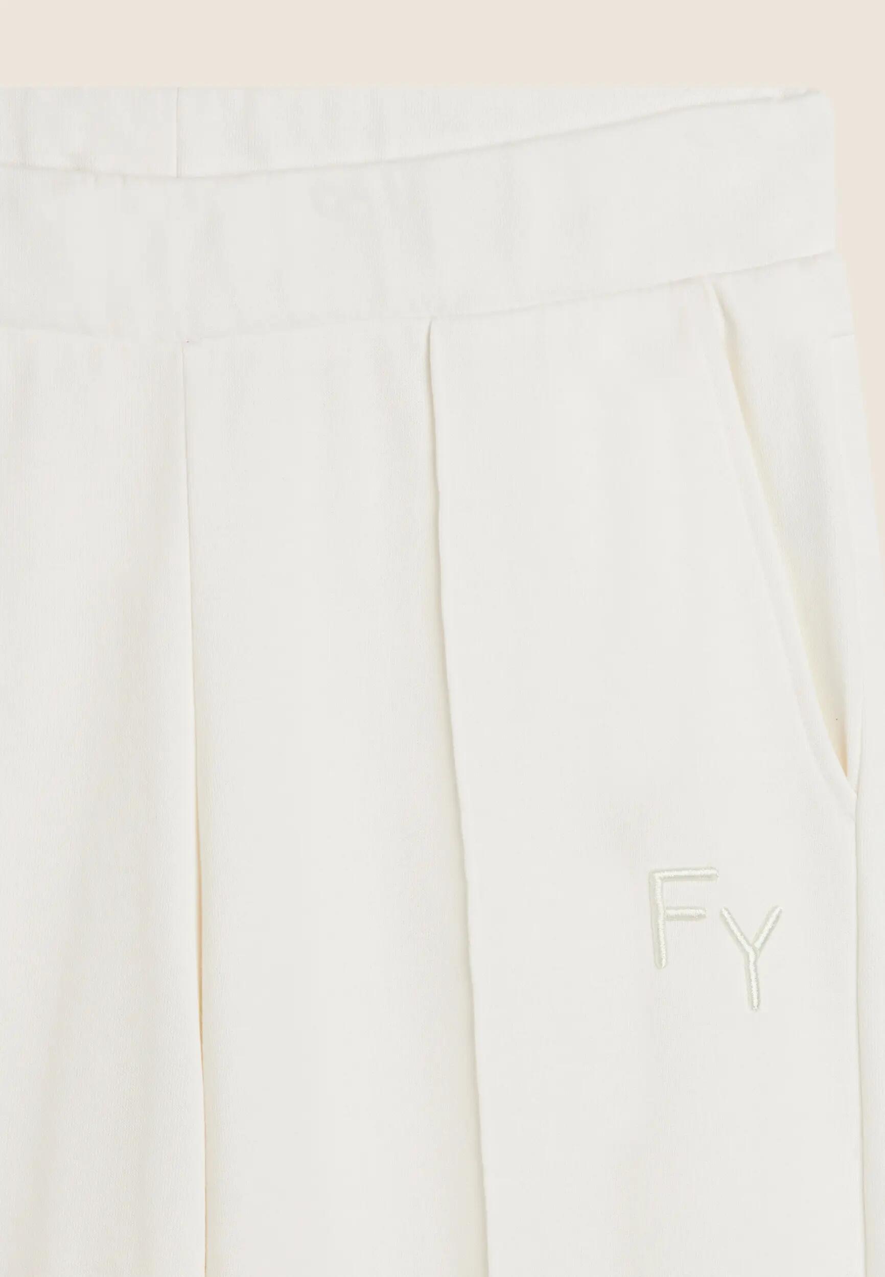 Pantalón deportivo con pernera ancha y logotipo bordado 6/6